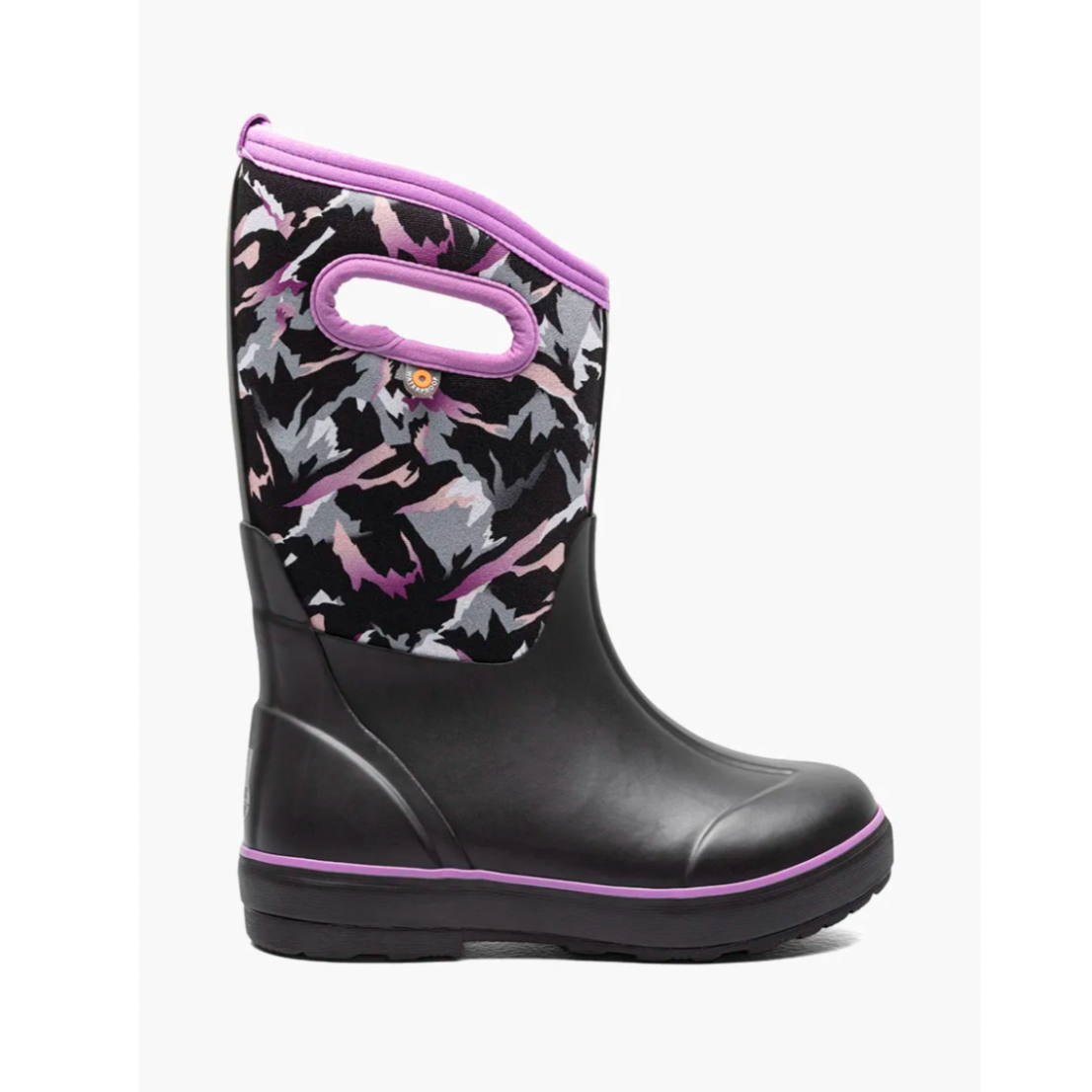 BOGS Black Multi Winter Classic Boots for Women & Men - Waterproof Insulated Snow Boots for Hiking, Hunting, and Cold Weather Outdoor Activities