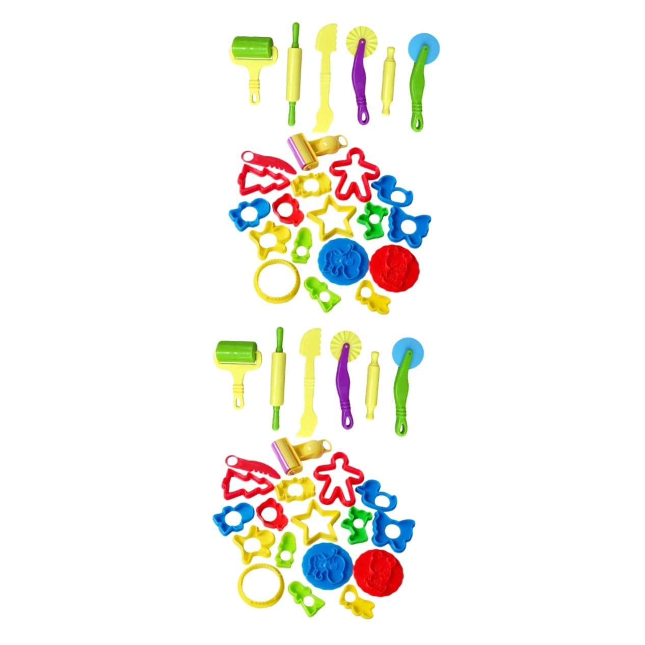 KALLORY 2 Sets Non-Toxic Modeling Clay for Kids - Creative Art Supplies & DIY Craft Kits for Children - Perfect for School Projects, Birthday Gifts & Sensory Play