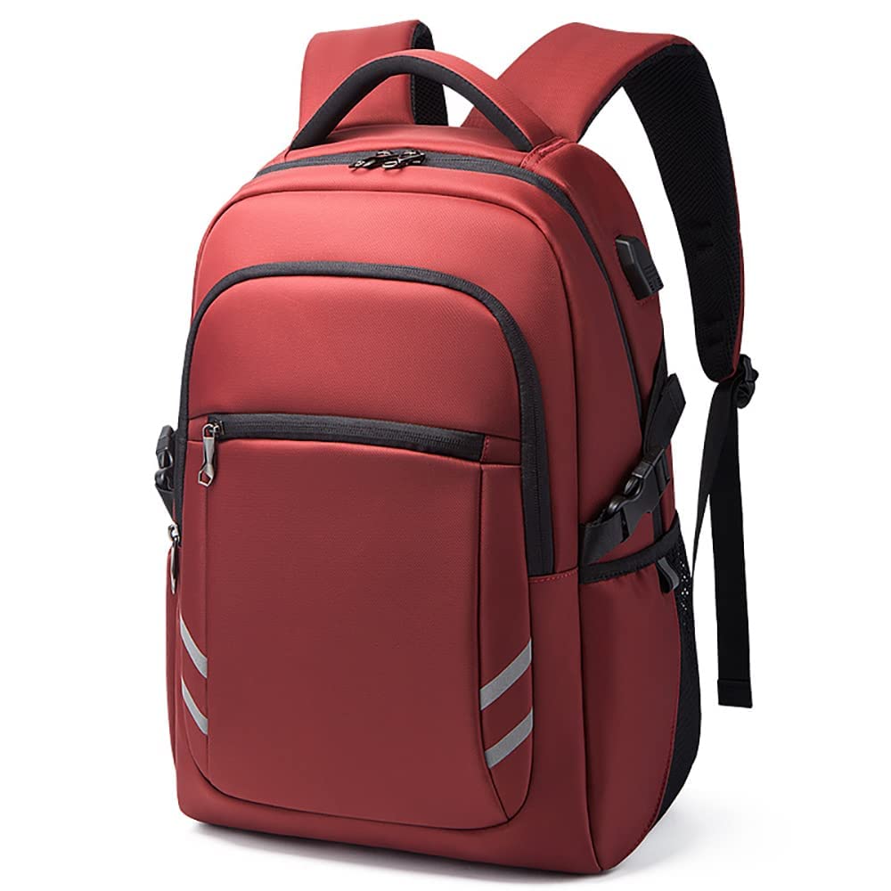 Men's Water Resistant Laptop Backpack with USB Charging Port - 15 Inch Business Travel & College School Backpack for Daily Commute & Outdoor Adventures