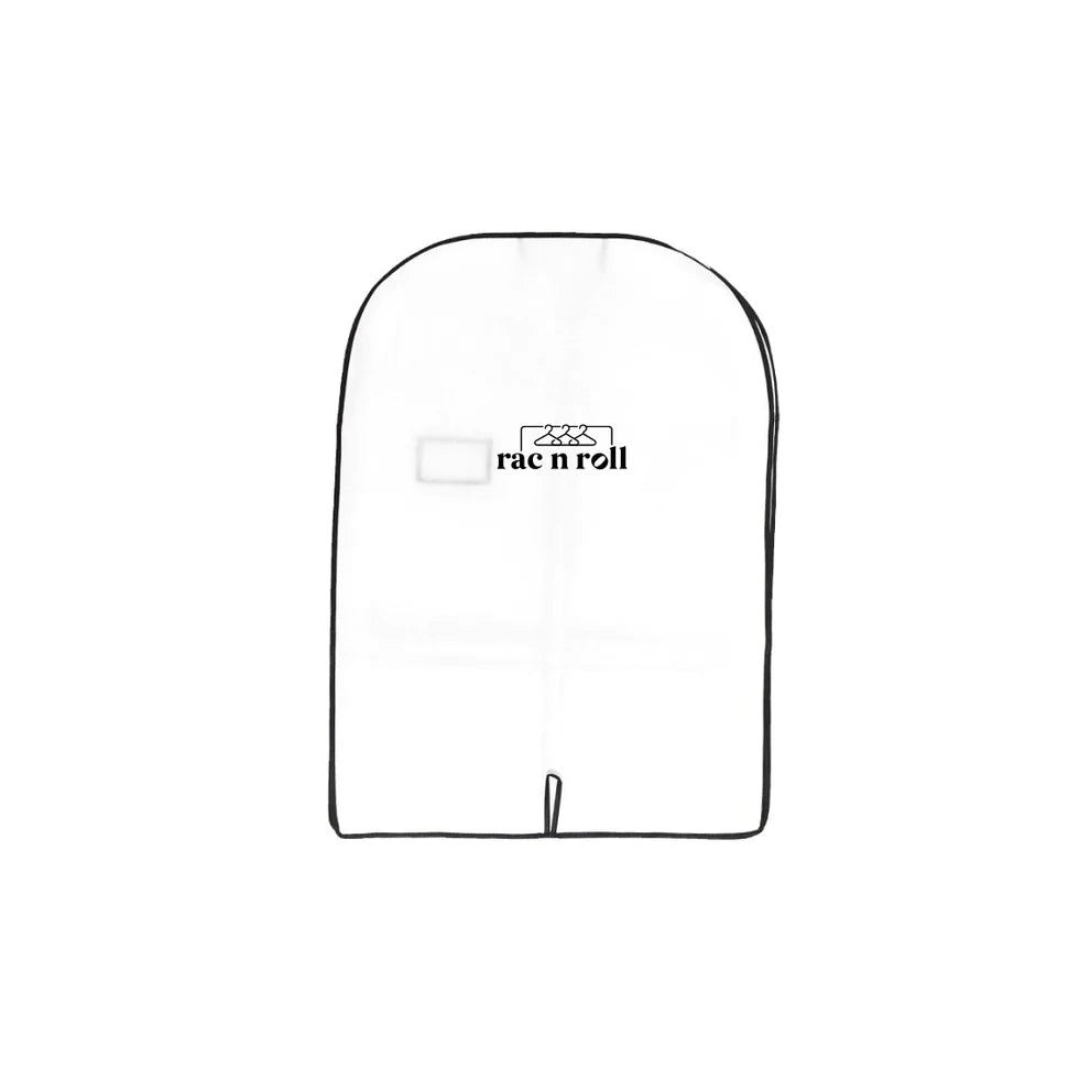 Short Gusseted Garment Bag for Travel - Waterproof Hanging Clothes Cover with Zipper for Suits, Dresses & Coats | Perfect for Business Trips, Weddings & Airplane Carry-On