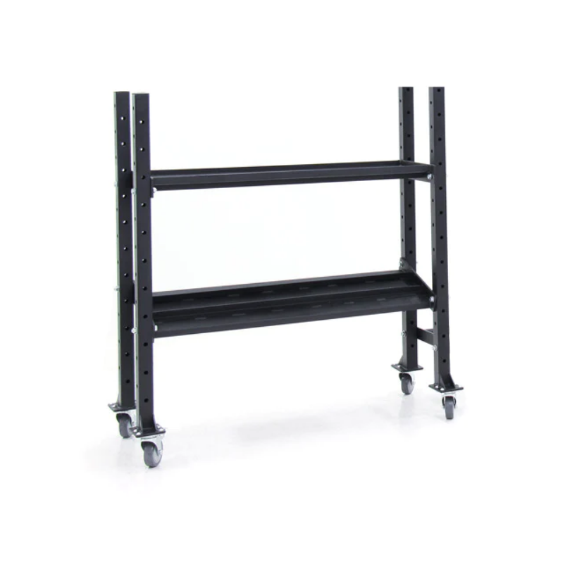 2-Tier Kettlebell and Dumbbell Storage Rack - Heavy Duty Fitness Equipment Organizer for Home Gym & Workout Space