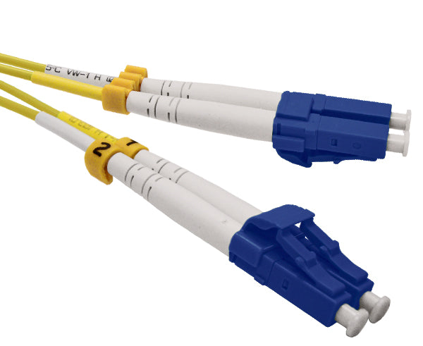 High-Speed Fiber Optic Patch Cable LC to LC Single Mode 9/125 Duplex - Reliable Network Connectivity for Data Centers & Telecom Systems