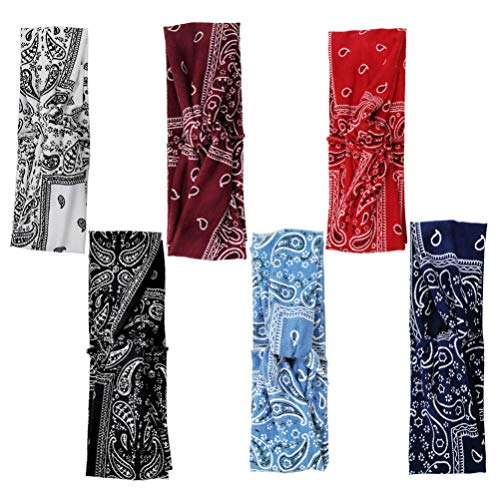 KESYOO 6-Pack Women's Sports Headbands - Twisted Criss Cross Bohemian Head Wraps for Yoga, Running, Gym & Workouts - Breathable Hair Accessories for Active Women & Girls (Random Styles)