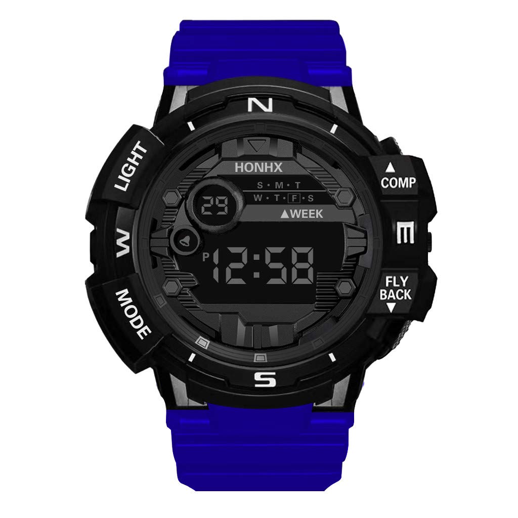 Men's Digital Sport Watch with Date - LED Outdoor for Running & Hiking