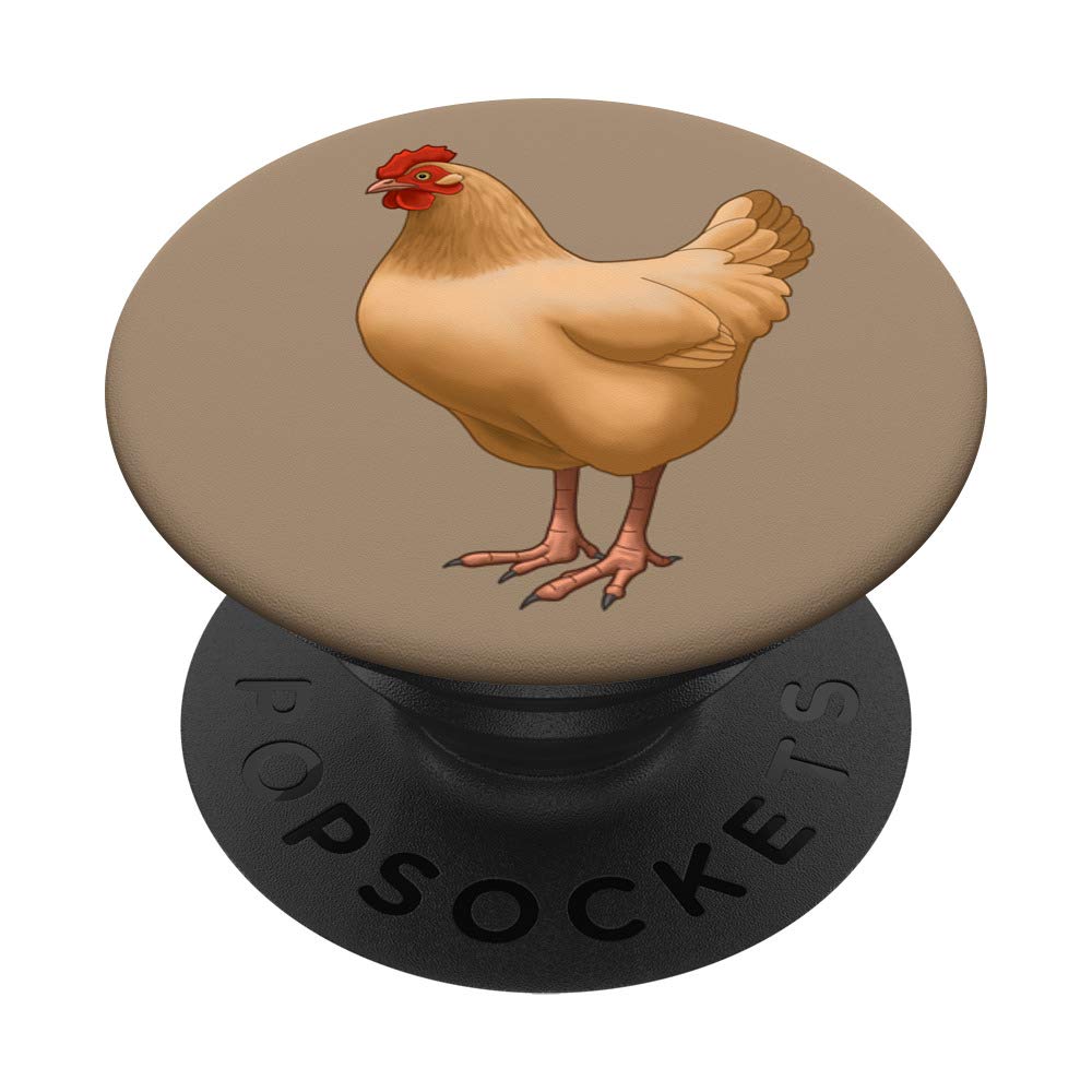 Buff Orpington Hen Chicken Lovers Gift - Swappable PopGrip for Phones & Tablets | Cute Poultry-Themed Phone Accessory | Perfect for Farmhouse Decor, Chicken Enthusiasts & Country Living