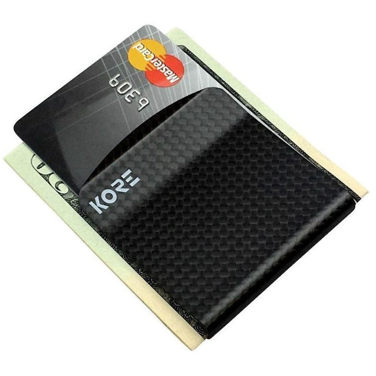 Premium Carbon Fiber Money Clip - Slim RFID Blocking Wallet for Men - Perfect for Travel, Business & Everyday Use