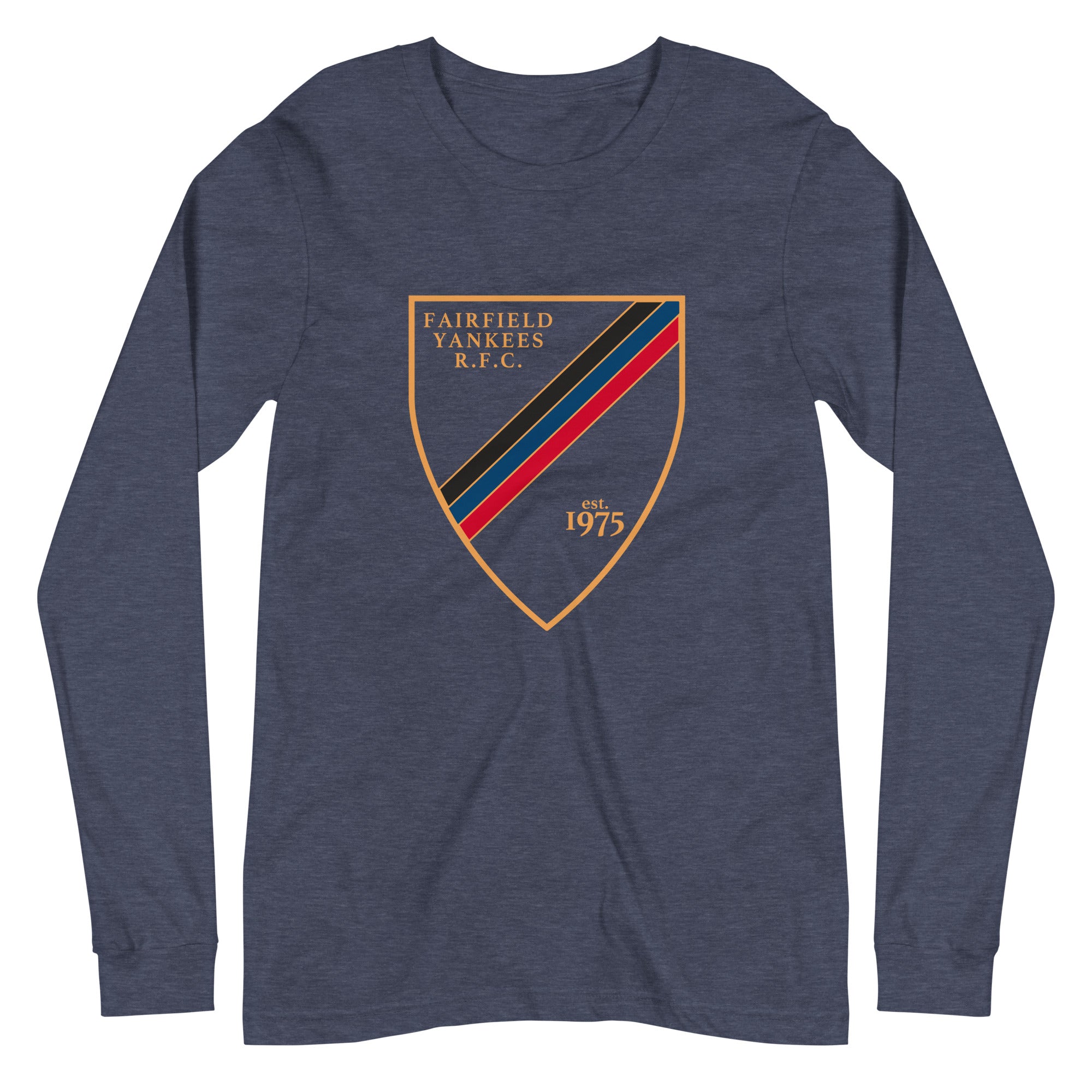 Fairfield Yankees RFC Long Sleeve Social T-Shirt - Comfortable Cotton Tee for Casual Wear, Sports Events & Fan Gatherings