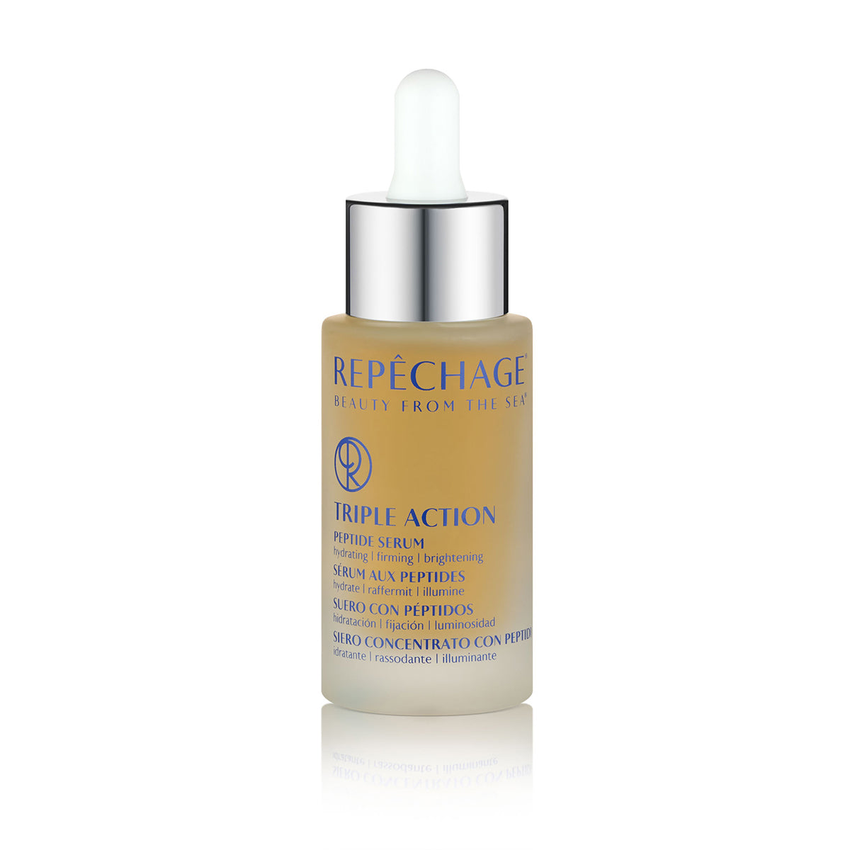 Triple Action Peptide Serum for Face - Anti-Aging, Wrinkle Reduction & Skin Firming | Day & Night Moisturizing Treatment for Youthful Glow