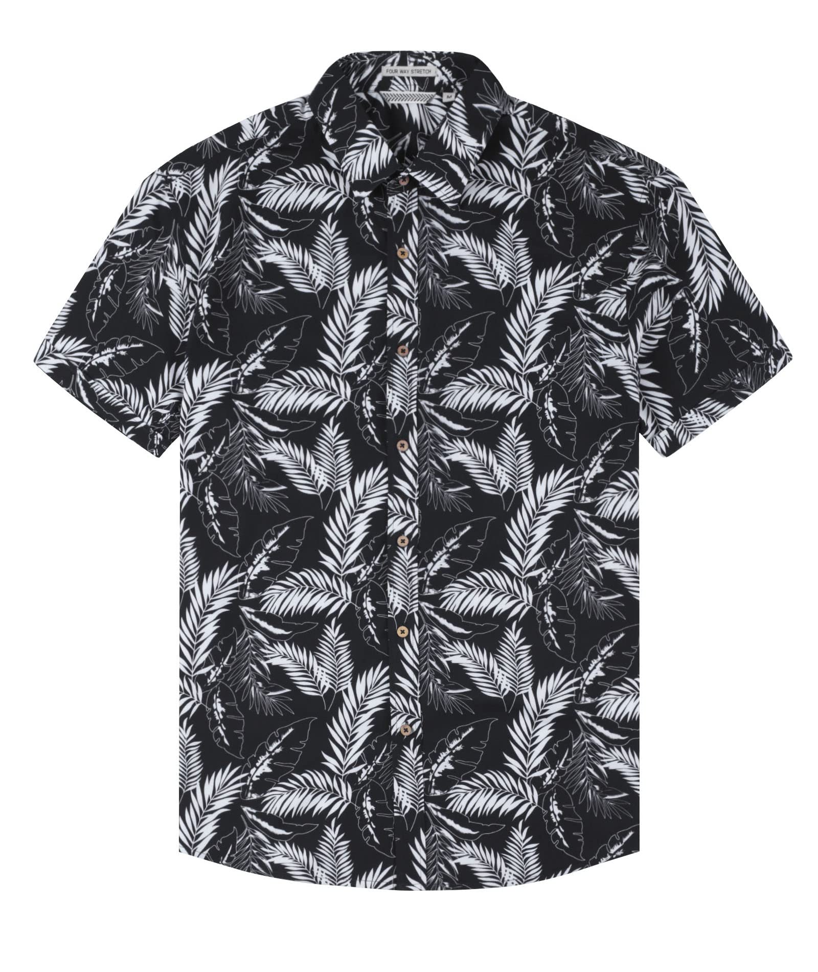 Men's Hawaiian Shirt - Short Sleeve Printed Aloha Shirt for Summer Beach Vacation, Luau Party & Casual Wear | Button Down Tropical Shirt with Floral Design