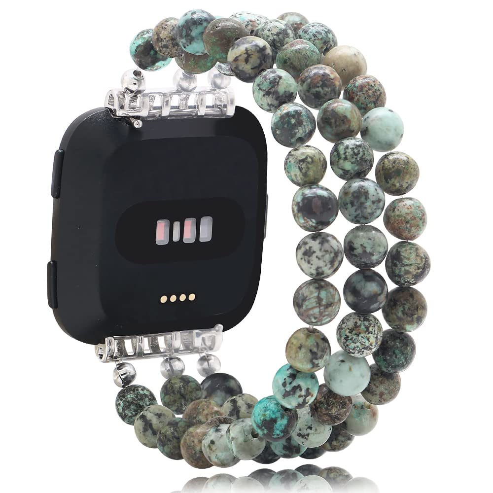 C&L Accessories Fashion Wristband - Compatible with Fitbit Versa 2/Versa/Versa Lite - Soft Silicone Replacement Band for Women & Men - Perfect for Workouts, Running & Daily Wear
