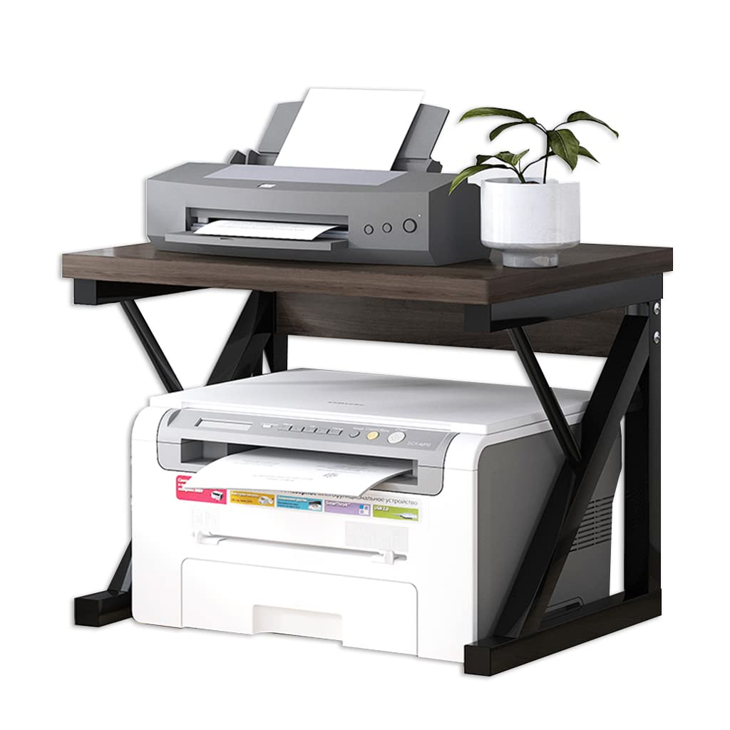 Heavy Duty Printer Rack - 100kg Capacity Office Desktop Storage Organizer for Printer, Paper & Supplies | Space Saving Home & Office Organization Solution