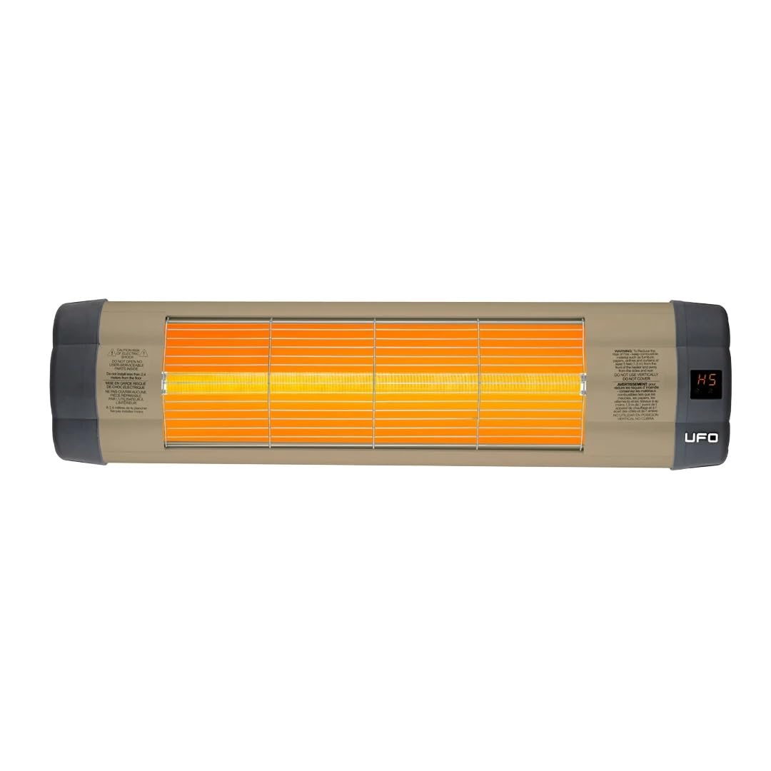 1500W Wall Mount Infrared Heater with Remote Control - UFO UK-15 | Energy Efficient Space Heater for Home, Office & Garage | Fast Heating & Quiet Operation