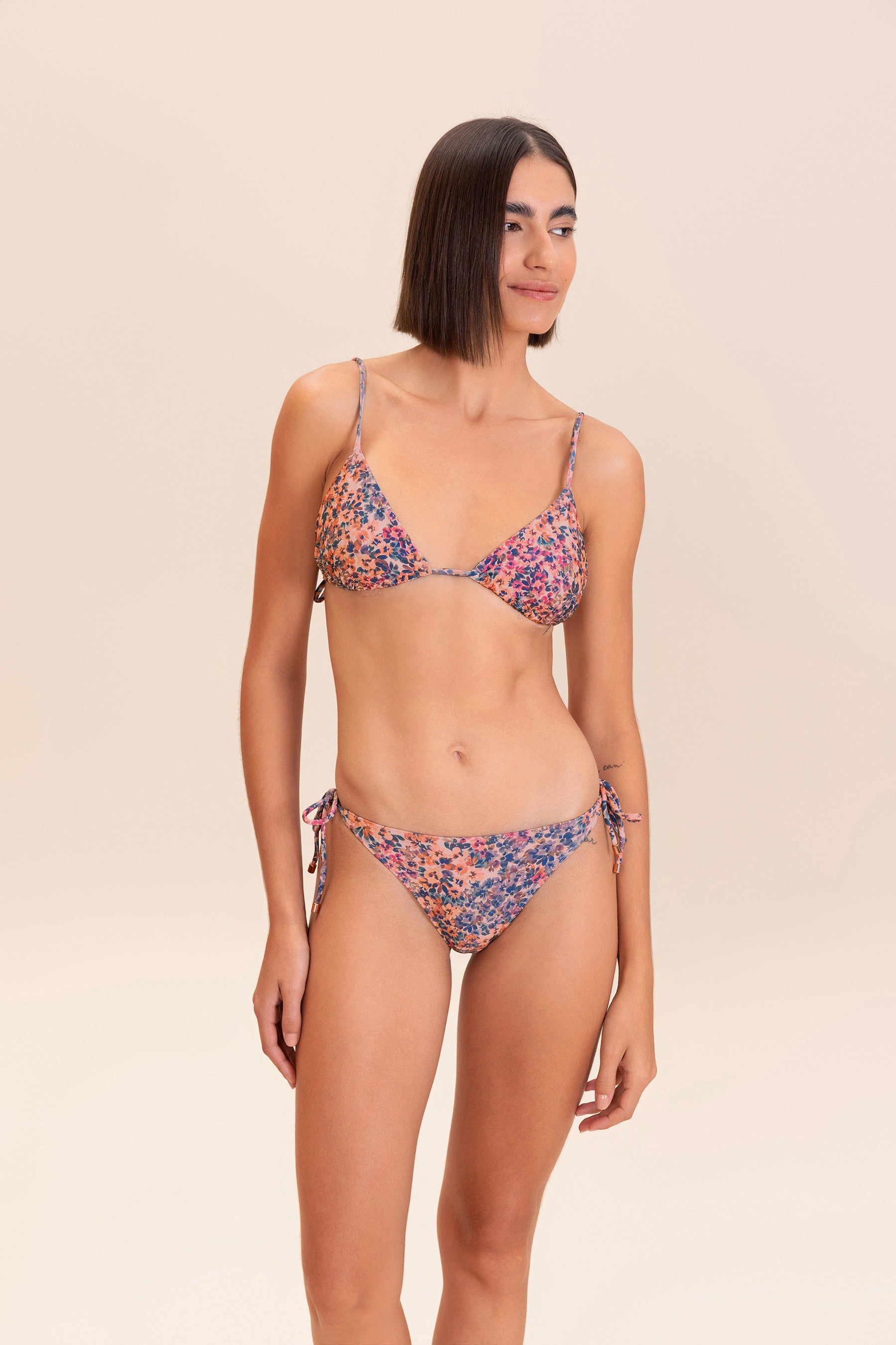 Primrose Tie Side Bikini Bottom - High Waisted Swimwear for Women, Adjustable Bikini Panties, Sexy Beachwear for Summer Vacation & Pool Party