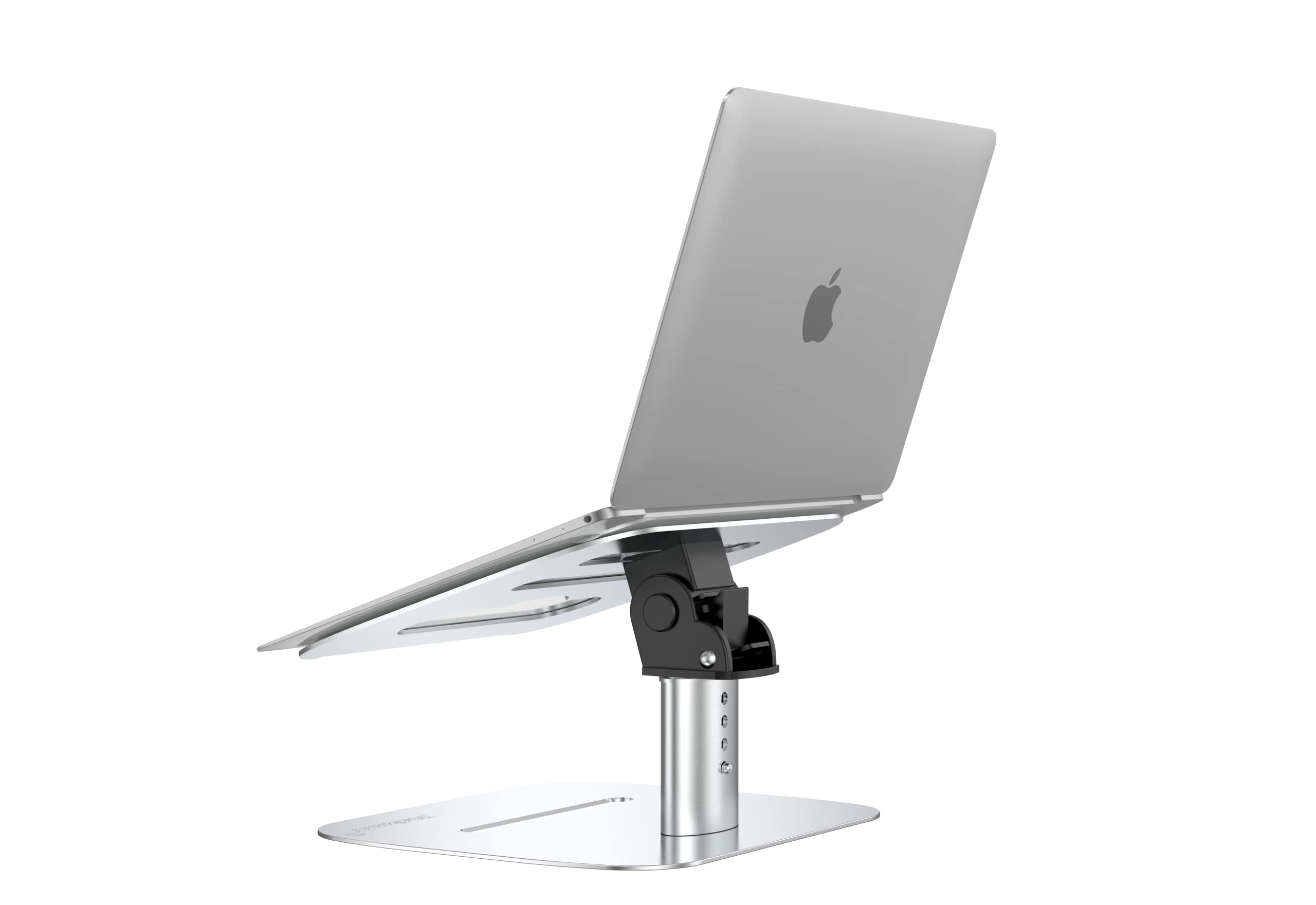 DirRunJJ Adjustable Aluminum Laptop Stand for Desk - Ergonomic Computer Riser Holder for MacBook & 10-17
