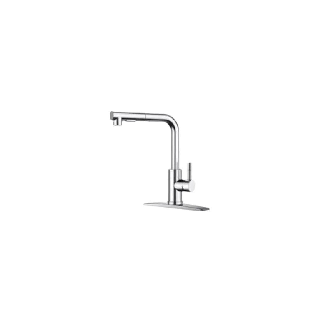 High-Quality Kitchen Sink Faucet CM02226 - Modern Pull-Down Sprayer with Brushed Nickel Finish for Easy Dishwashing and Food Prep