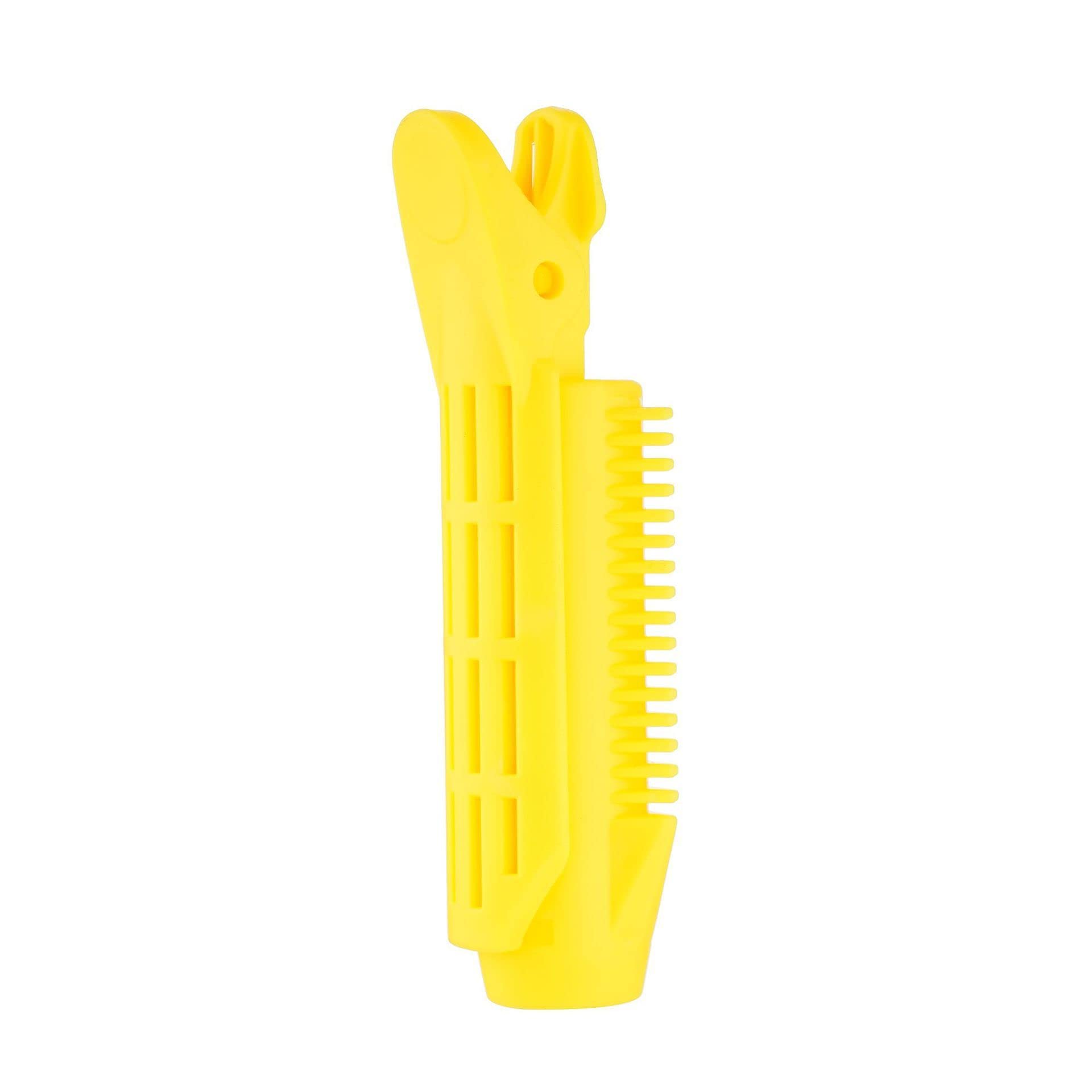 Fluffy Hair Clip for Curly Hair - Volumizing Bangs Styling Accessories (Yellow) - Perfect for Daily Use & Styling