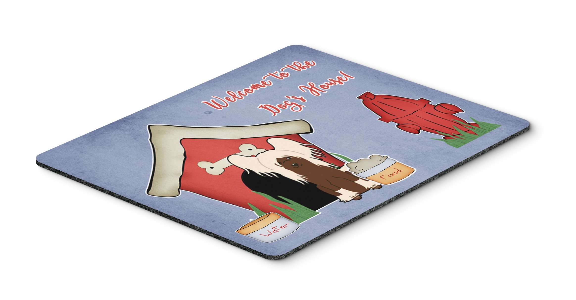 Chinese Crested Dog Mouse Pad - Large Washable Non-Slip Desk Mat for Home Office, Gaming & Computer Work | Cute Cream Dog House Design | Perfect Gift for Pet Lovers