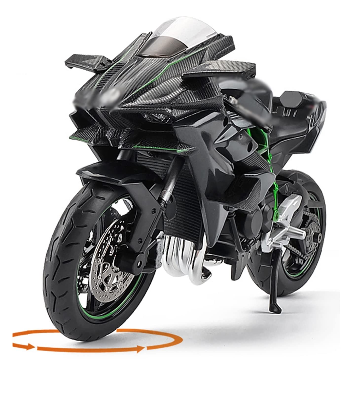 Lazat Chef 1:12 Scale Ninja Motorcycle Model - Alloy Static Toy Motorcycle for Kids Collection | Perfect for Boys' Birthday Gifts & Motorcycle Enthusiast Display