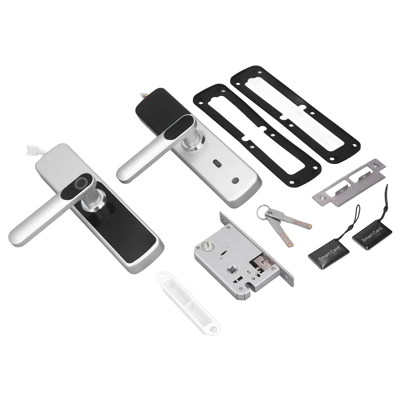 Jeanoko Smart Fingerprint Door Lock - Keyless Entry with Touchscreen, Auto Lock & Anti-Theft Alarm for Homes & Apartments (Fits Doors 1.38-1.97in Thick) - Perfect for Secure Keyless Access to Your Front Door