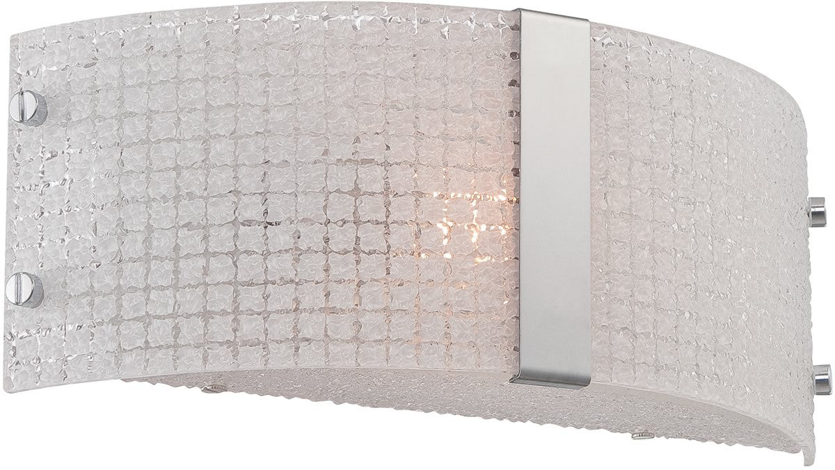 12W Maso Single Light Wall Sconce in Chrome Finish - Perfect for Bedroom, Hallway, and Living Room Lighting