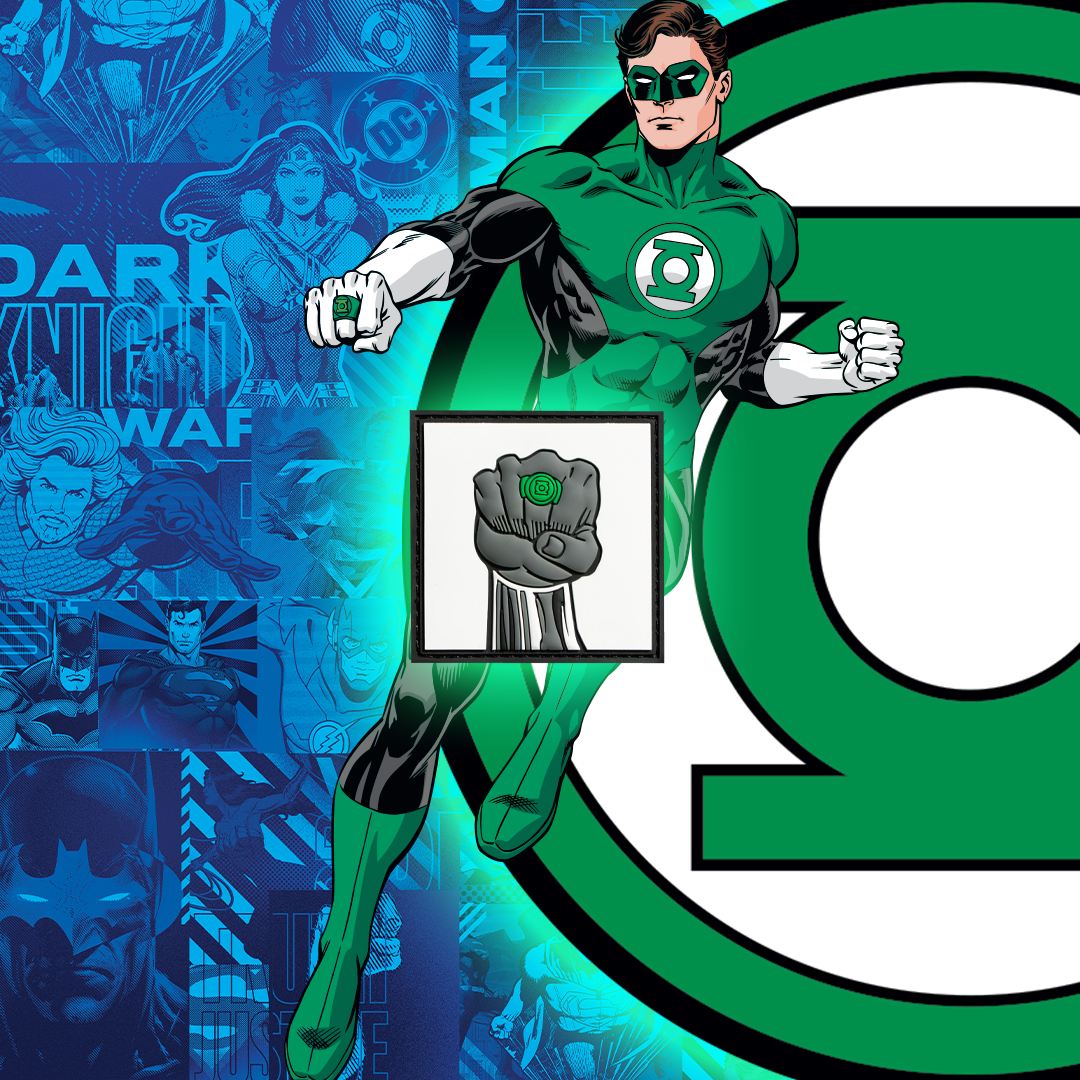 Green Lantern Guardian Ring Patch - DC Comics Superhero Embroidered Badge for Cosplay, Jackets & Backpacks - Perfect for Halloween Costumes & Comic Con Events