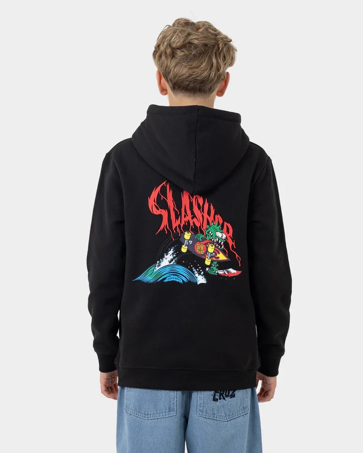Santa Cruz SC Meek OG Slasher Boys Hoodie - Cool Graphic Pullover for Skateboarding & Streetwear - Perfect for Teens & Kids Outdoor Activities