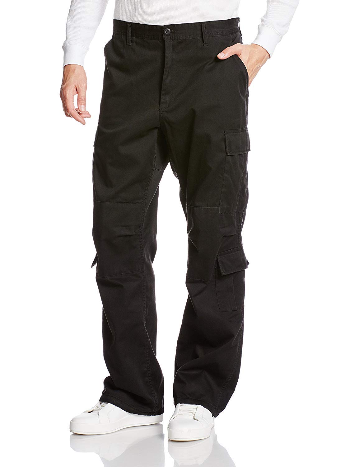 Rothco Vintage Paratrooper Fatigue Pants - Military Tactical Cargo Pants for Men, Black, XL - Perfect for Outdoor Adventures, Airsoft & Tactical Training