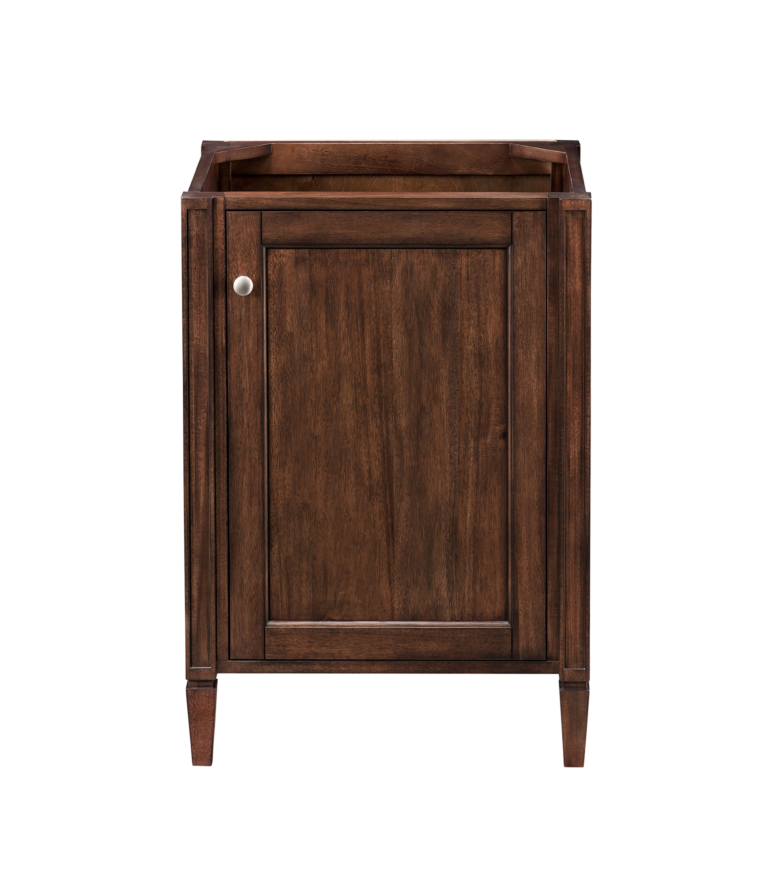 Britannia 24 Inch Single Vanity Cabinet - Mid Century Modern Bathroom Storage with Acacia Wood Finish | Perfect for Small Bathrooms & Powder Rooms