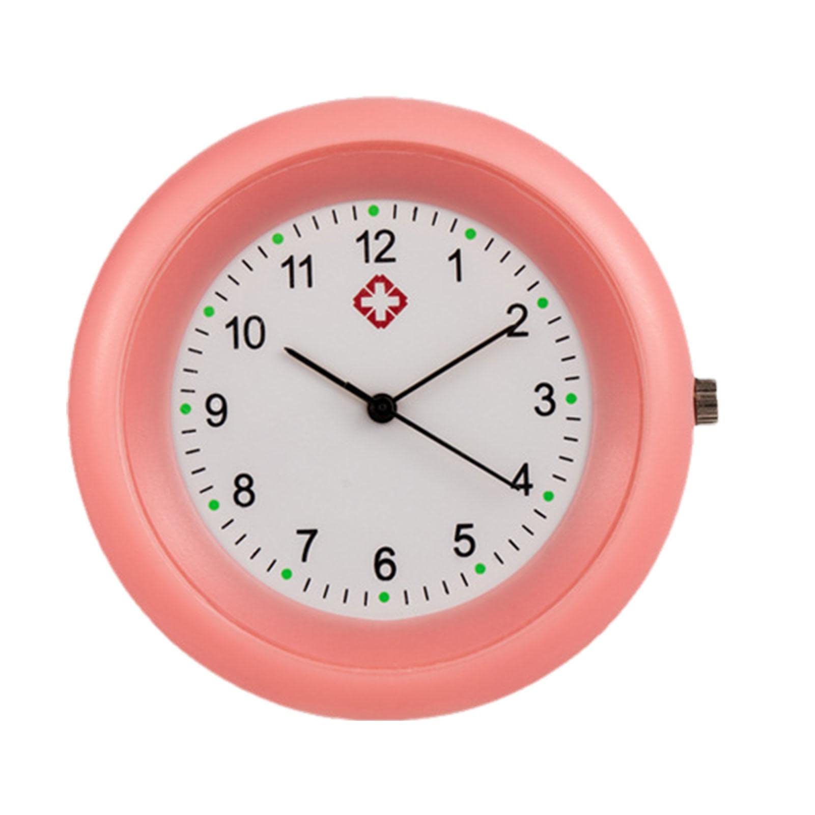 Jextou Nurse Watch Clip On - Lightweight Analog Stethoscope Watch Attachment with Medical Symbols, Waterproof Pocket Watch for Doctors & Nurses | Perfect for Hospital Shifts, Medical Exams & Clinical Work