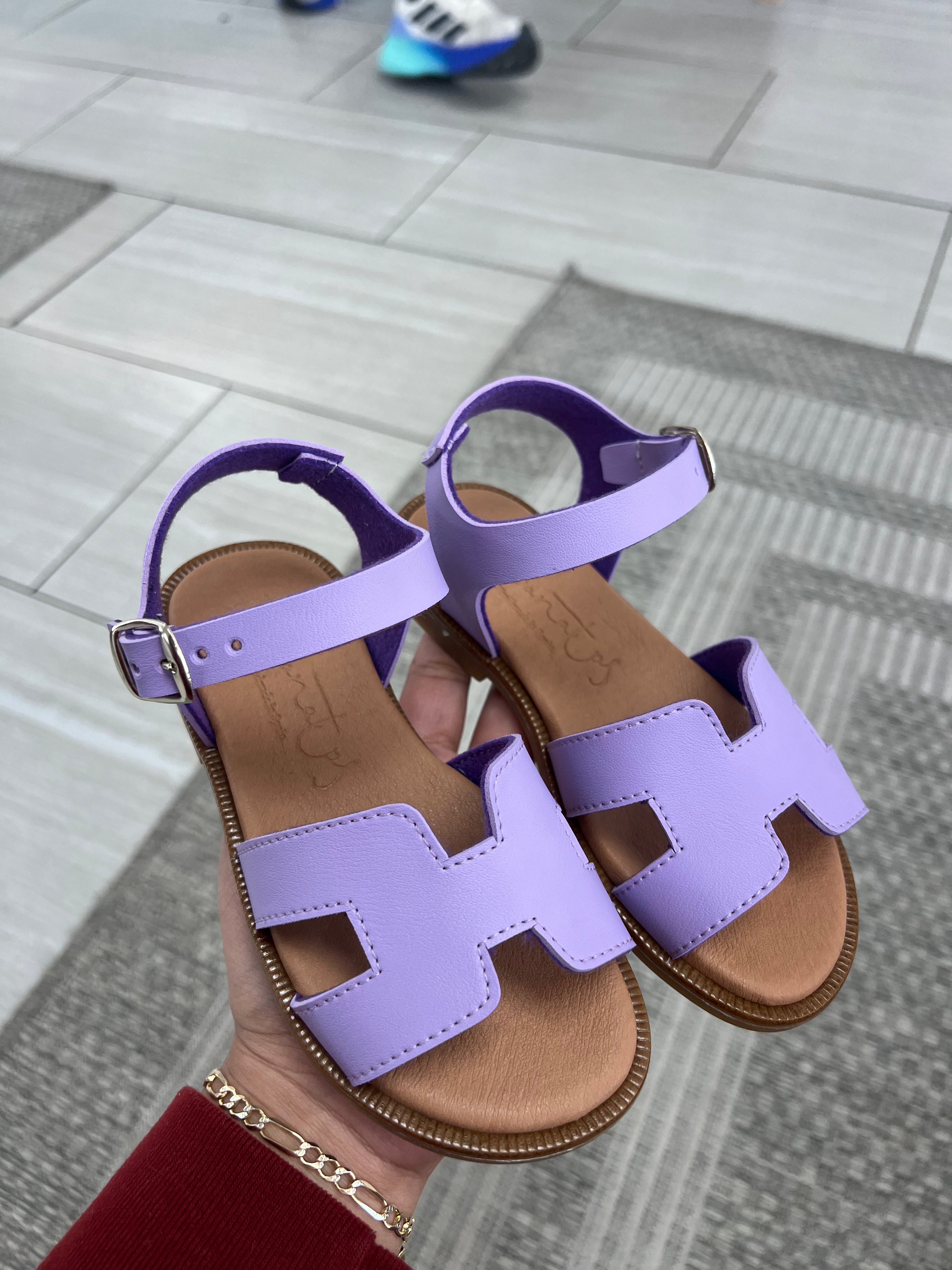 Lilac H Sandals for Women - Comfortable Summer Casual Shoes with Arch Support | Perfect for Beach, Walking, and Outdoor Activities