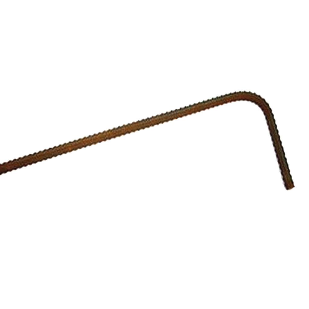 15mm x 8 in. x 24 in. Black Steel Rebar Dowel - High Strength Construction Reinforcement Bars for Concrete Slabs, Foundations & Masonry Projects