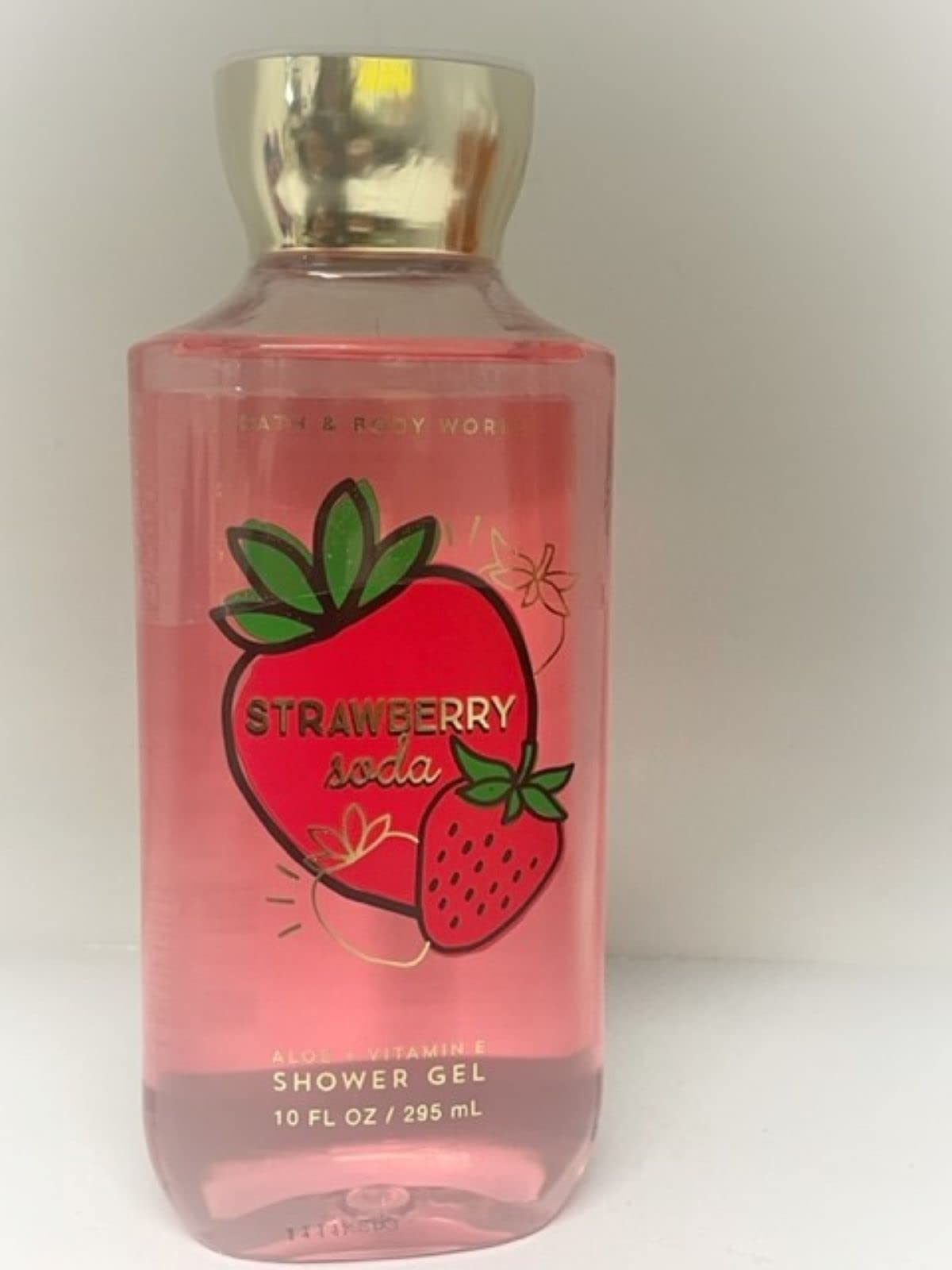Bath & Body Works Strawberry Soda Shower Gel & Body Wash - 10 oz Full Size | Refreshing & Hydrating for Daily Shower & Spa Days