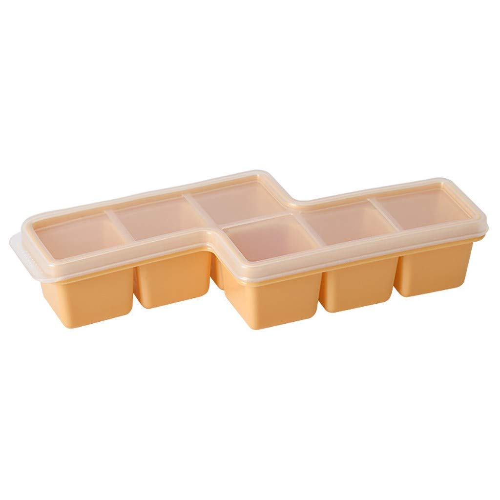 Watonic Food-Grade Silicone Ice Cube Molds - Creative Party Ice Trays for Cocktails, Beverages & Home Use (Yellow, 16.5 x 6.5cm) - Perfect for Drinks, Smoothies & DIY Ice Art
