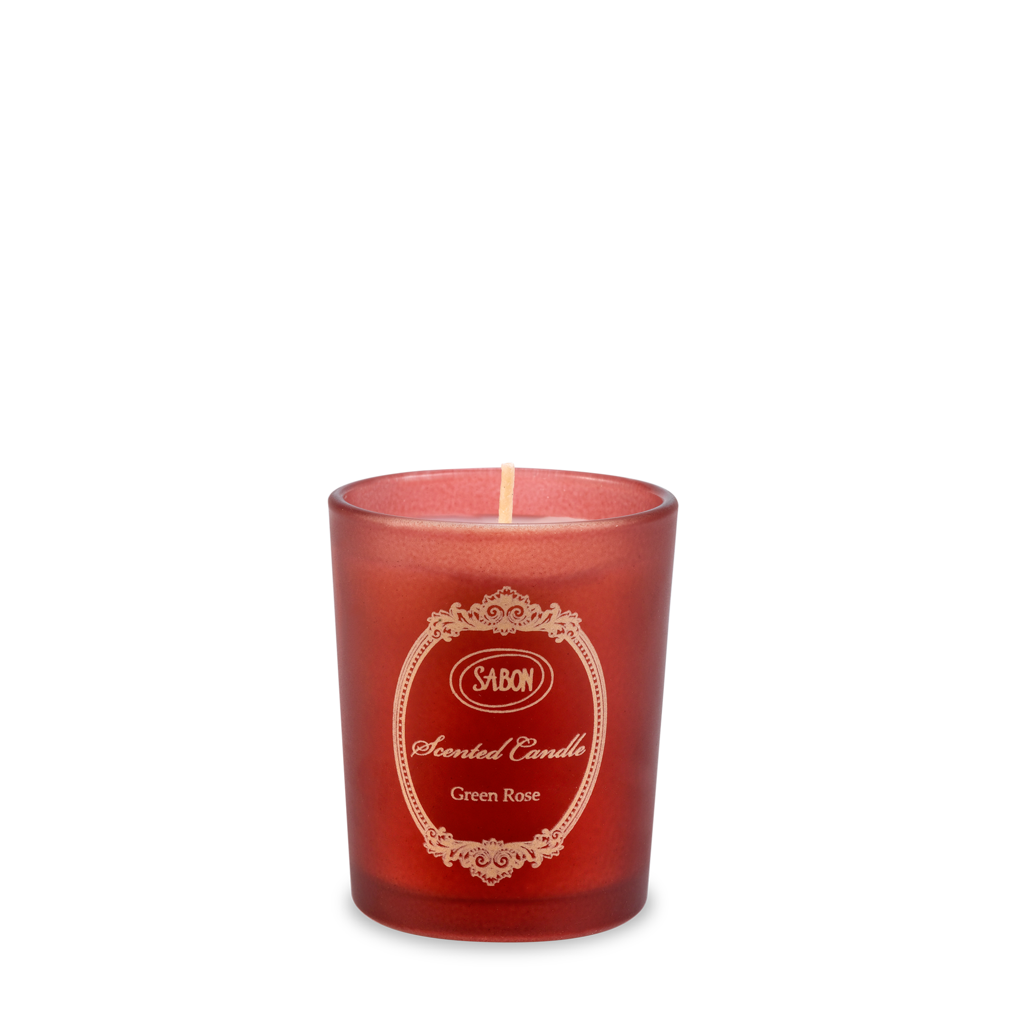 Mini Glass Candle with Green Rose Scent - Perfect for Romantic Dinners, Spa Relaxation & Home Decor