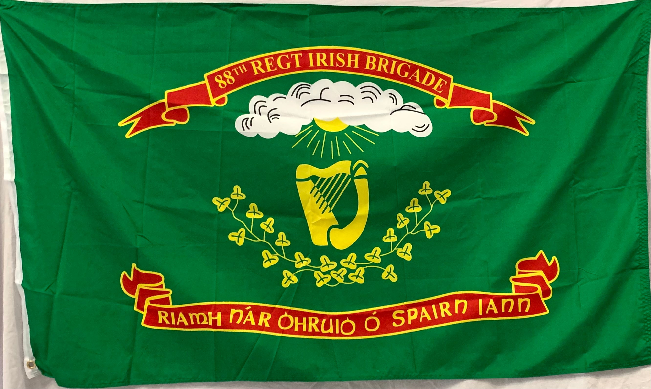 88th New York Infantry Regiment 3x5 Foot Flag - Rough Tex 100D Irish Polyester - Civil War Reenactment & Historical Display