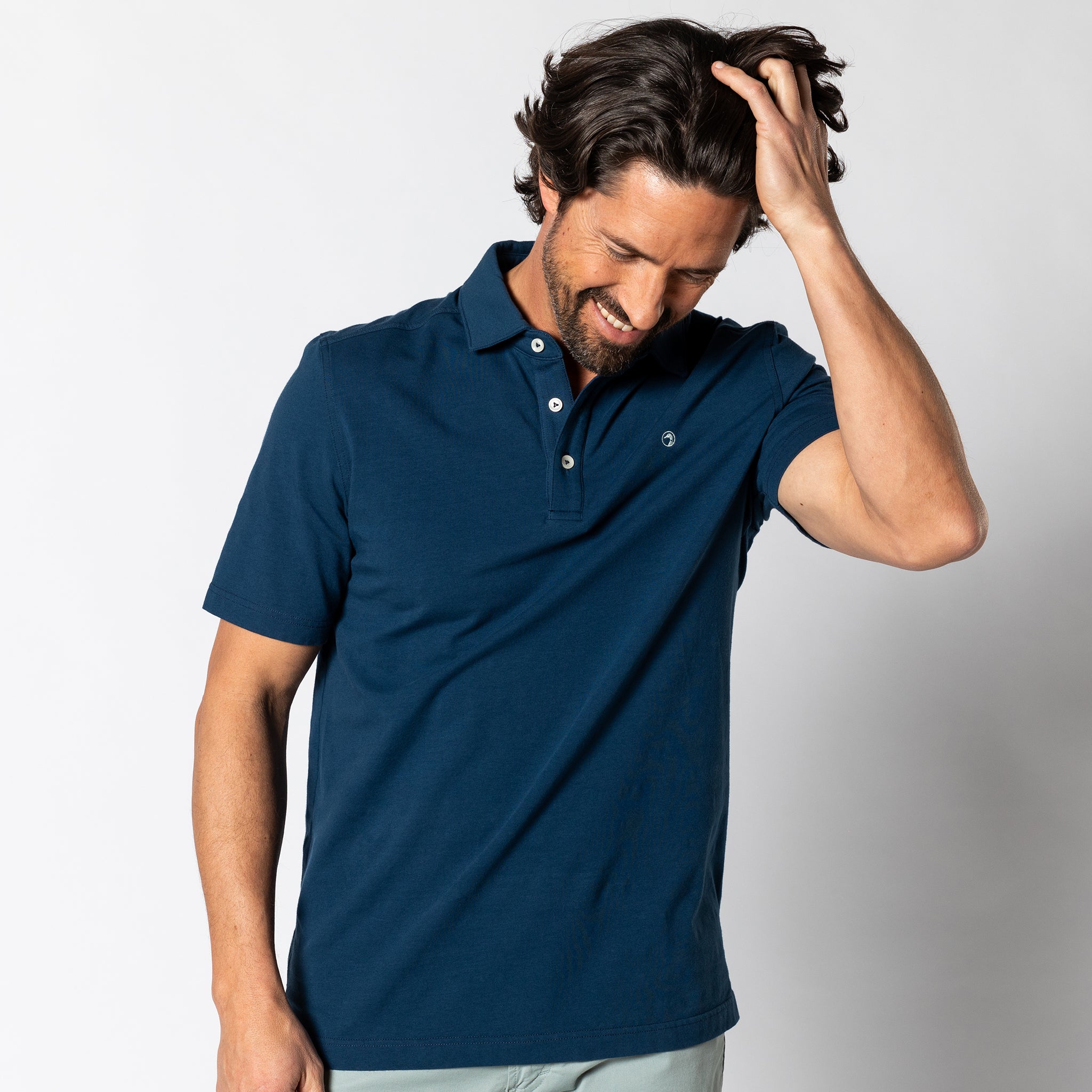 Premium Hanover Pima Cotton Polo Shirt for Men - Soft Breathable Short Sleeve Casual Top - Perfect for Golf, Office & Summer Outings