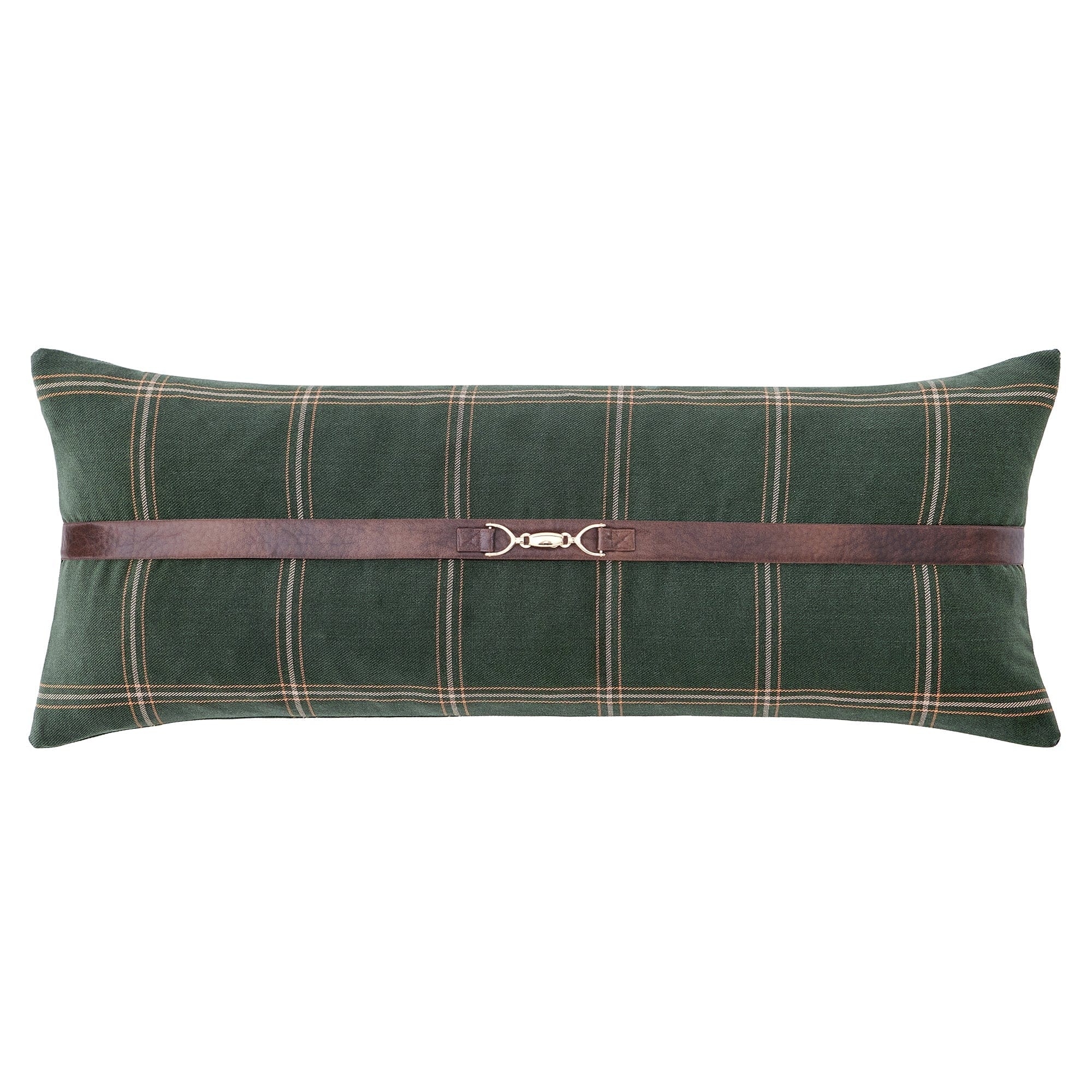Windowpane Buckle Detailed Lumbar Support Pillow for Office Chair & Car Seat - Ergonomic Back Pain Relief for Home and Travel