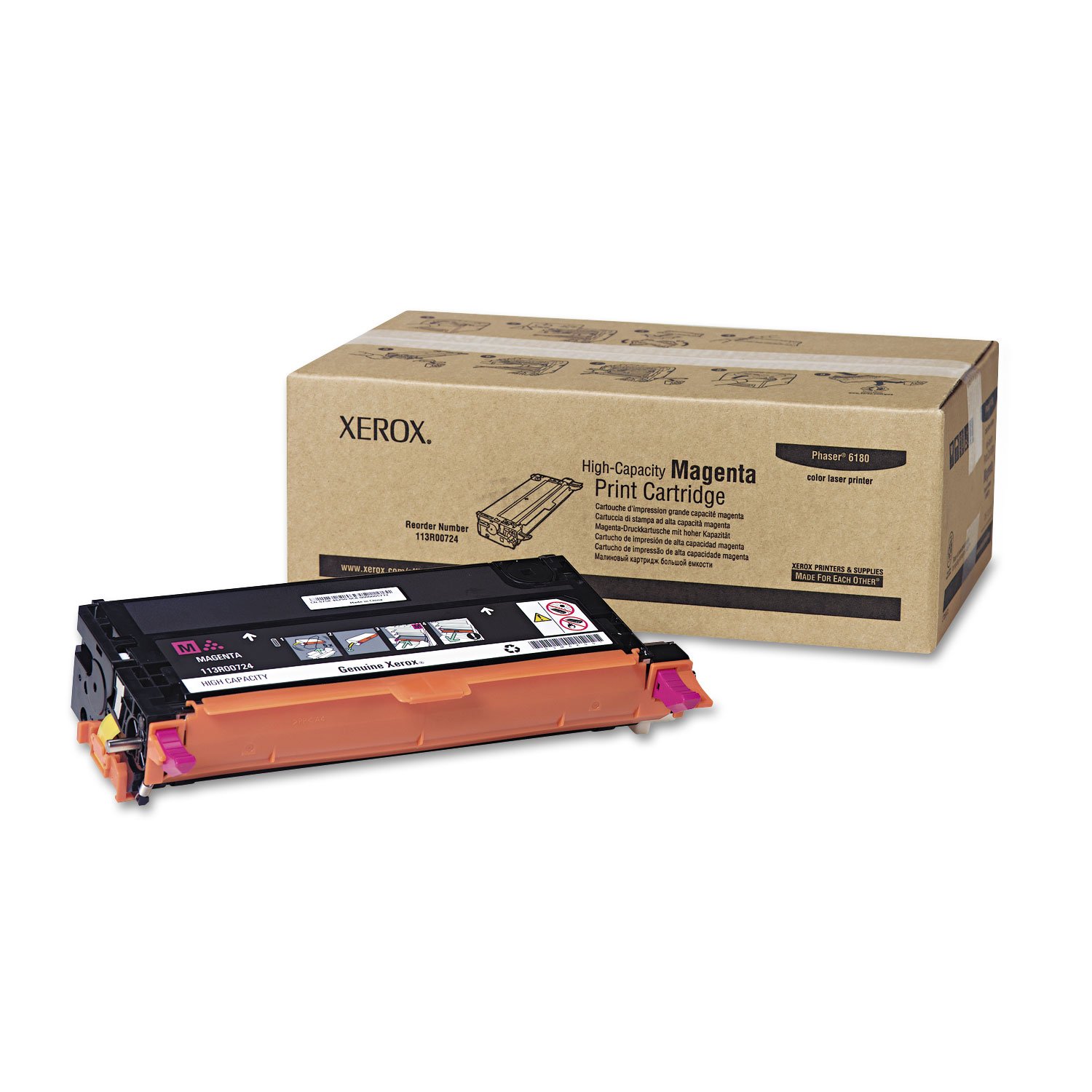 Xerox 113R00724 High-Yield Toner Cartridge - Compatible with Xerox Printers | Ideal for Office & Home Printing