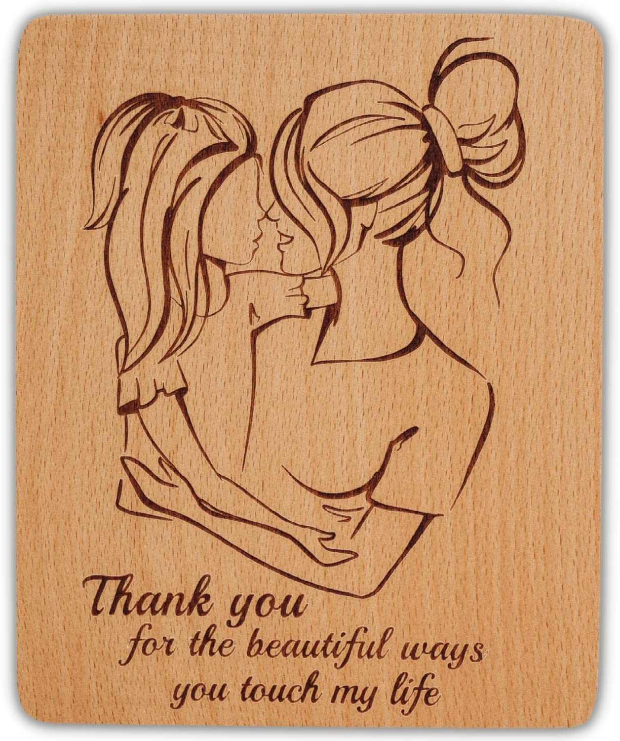 Heart's Sign Mother Plaque - Personalized Mom Gift from Daughter, Perfect for Mother's Day, Birthday, or Home Decoration
