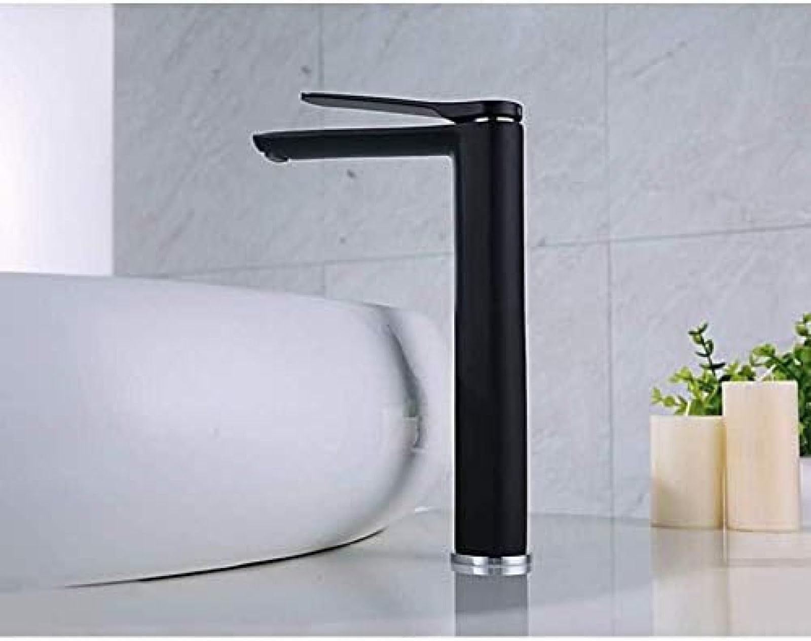 CRJUS Single Handle Kitchen Tap & Bathroom Basin Faucet - Hot & Cold Water Mixer for Modern Kitchen Sink and Bathroom Vanity