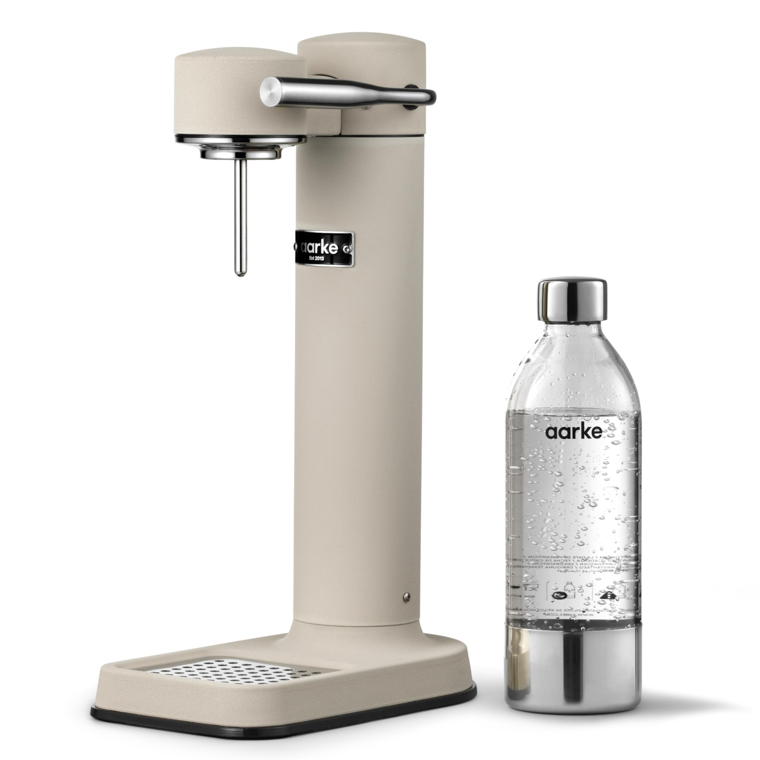 Aarke Carbonator III - Premium Sparkling Water Maker with 800mL BPA-Free PET Bottle, Stainless Steel Home Carbonation System for Healthy Drinks | Perfect for Kitchen, Office & Party Use