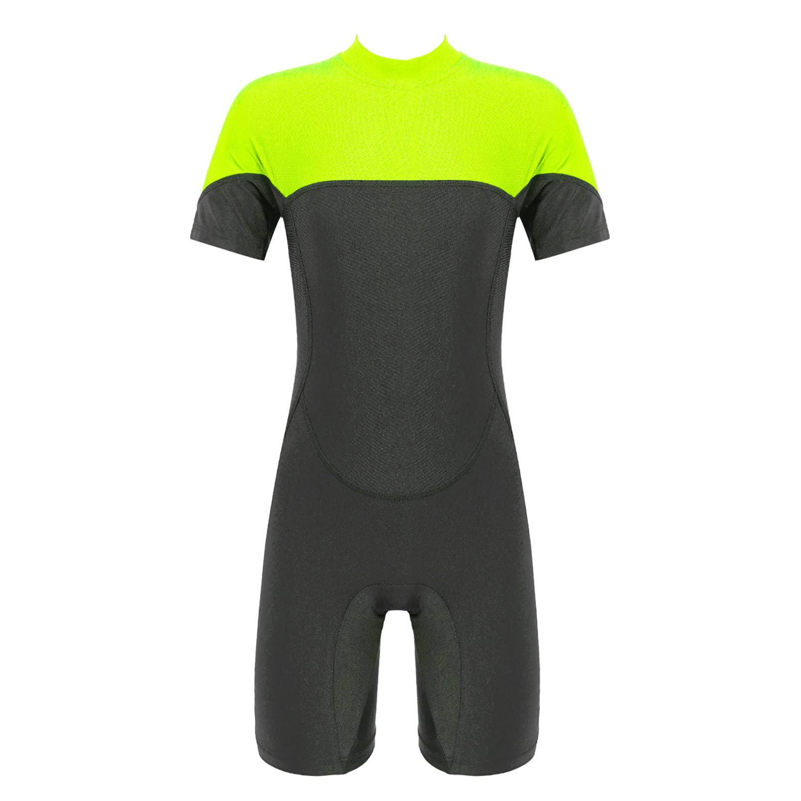 **Inhzoy Boys' One Piece Swimwear - Short Sleeve Thermal Wetsuit for Kids | UV Protection & Quick Dry | Perfect for Beach, Pool & Water Sports**