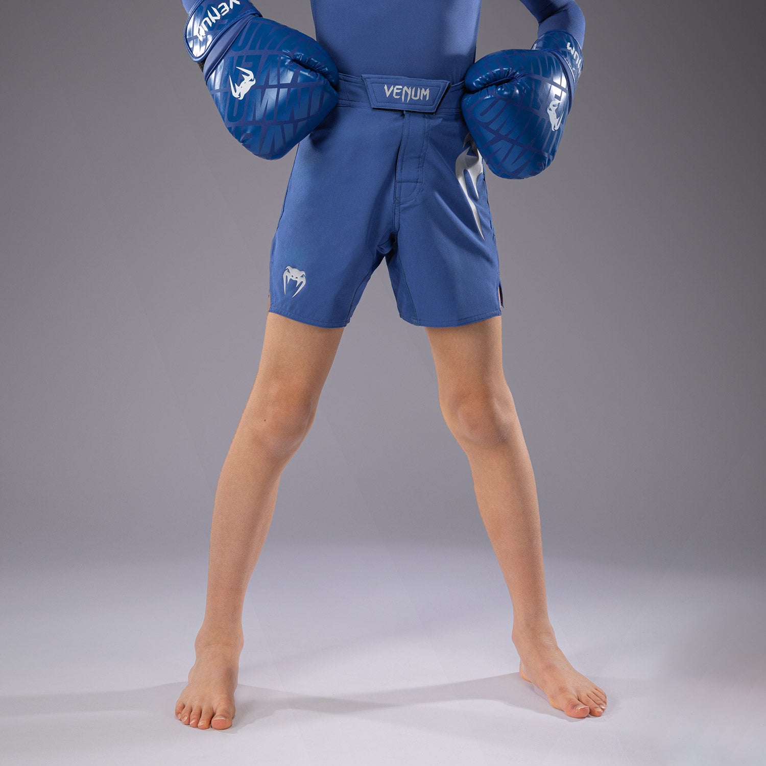 Venum Light Kids Fight Shorts - Royal Blue MMA Training Shorts for Boys & Girls - Perfect for Martial Arts, Boxing & Fitness Workouts