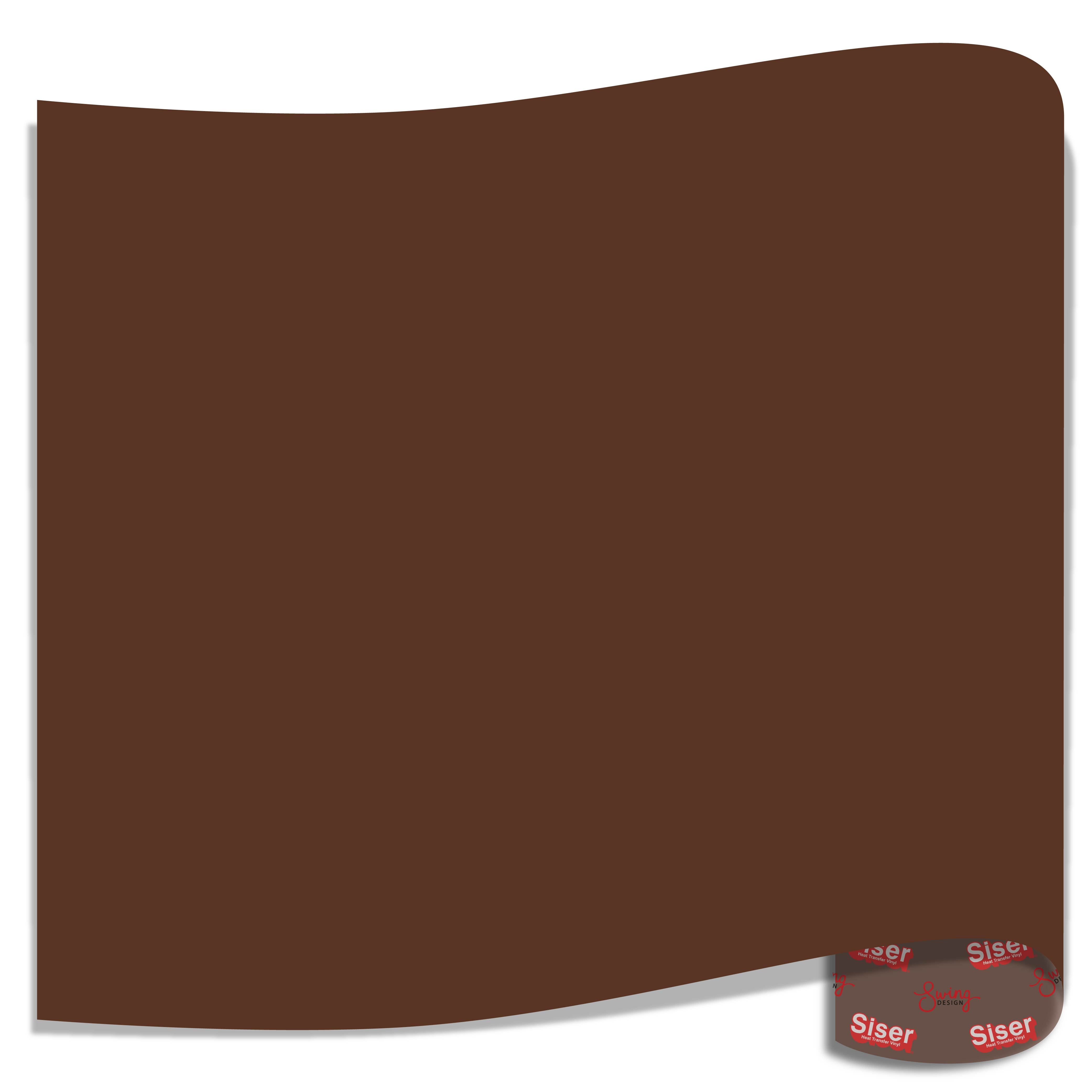 Siser EasyWeed HTV Heat Transfer Vinyl Roll - Chocolate Brown for T-Shirts, DIY Crafts & Apparel Decoration