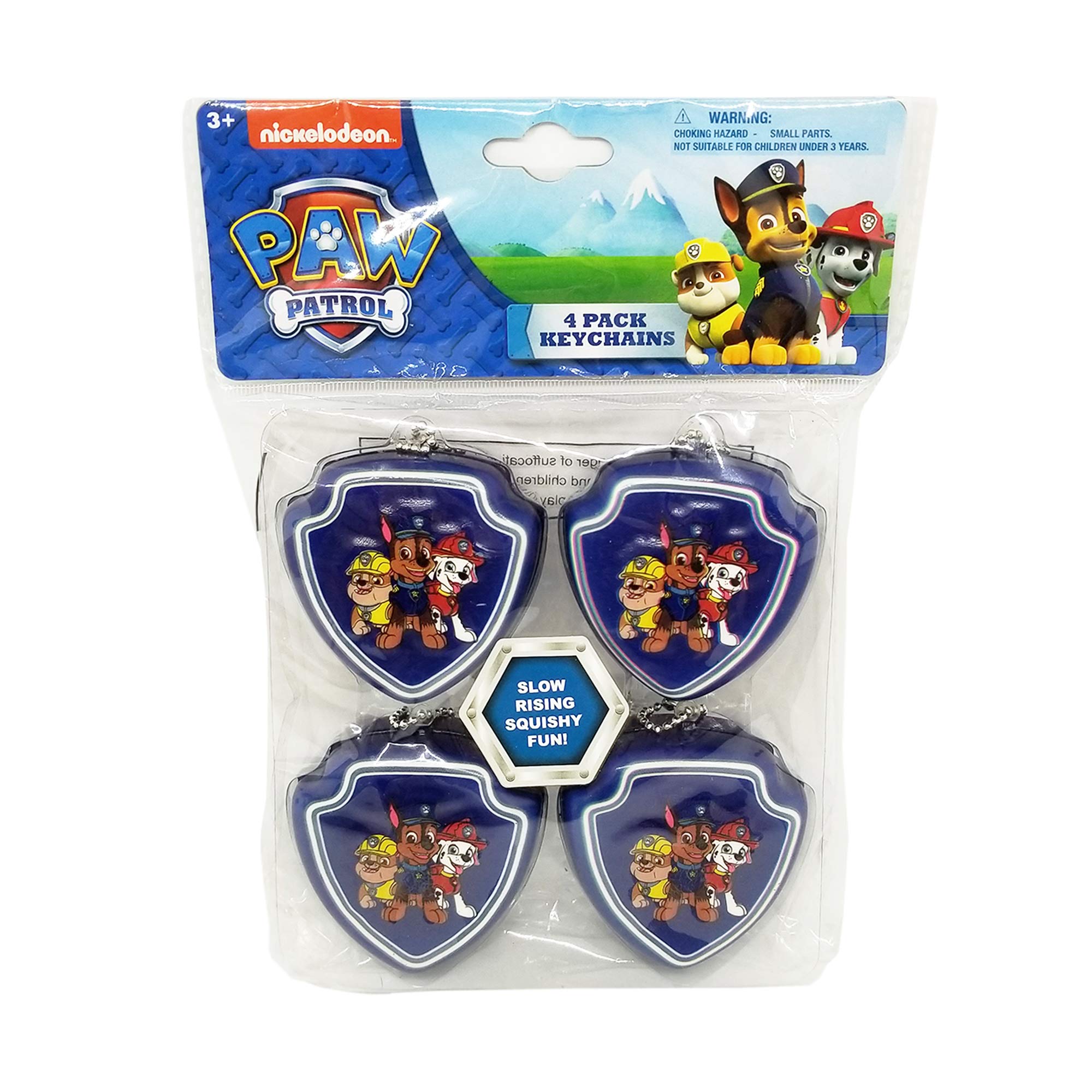 Paw Patrol 4-Pack Squishy Bow Keychains - Cute Party Favors for Kids, Birthday Gifts, Goodie Bag Fillers (Perfect for Birthday Parties, School Rewards & Toy Collections)