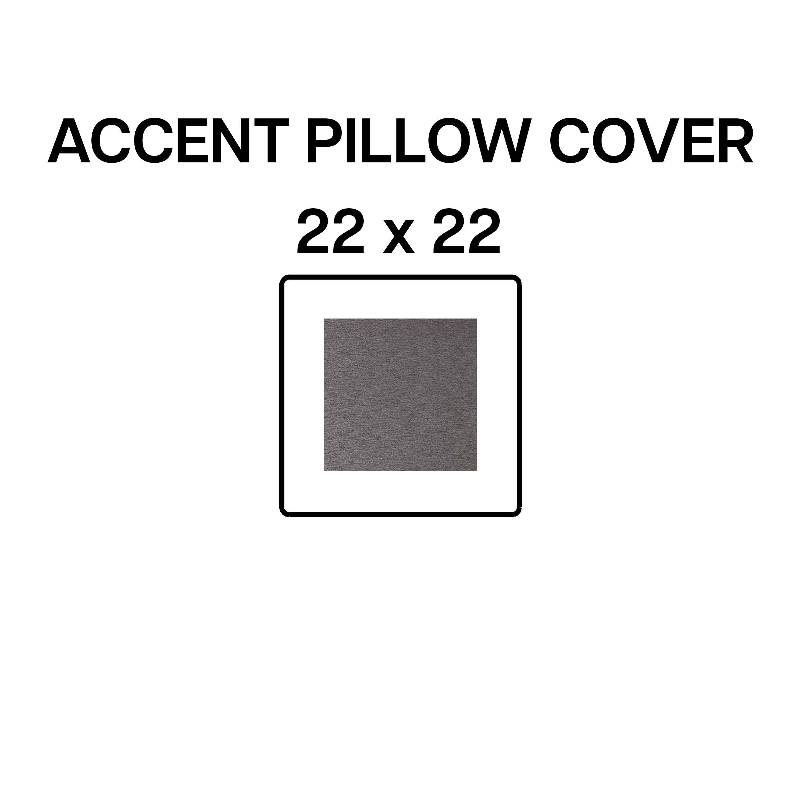 22x22 Stone Blue Pattern Accent Pillow Cover - Soft Decorative Throw Pillow Case for Sofa, Bed, Couch - Home Decor Living Room Bedroom Accessories