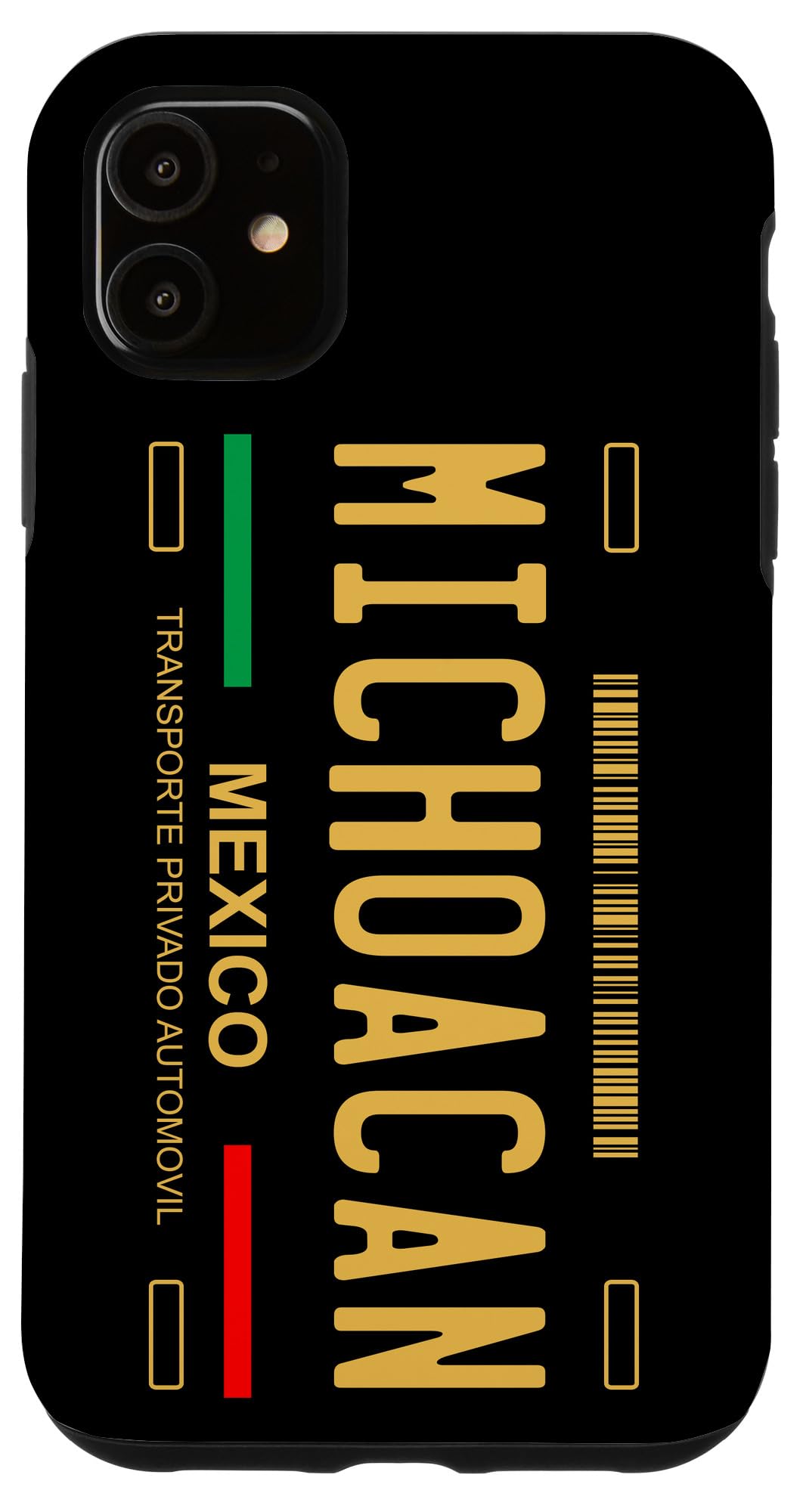 iPhone 11 Case with Michoacan License Plate Design - Durable Protective Cover for iPhone 11 - Perfect for Travel, Gifts, and Mexican Culture Enthusiasts