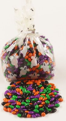 Scott's Cakes Halloween Mix Chocolate Covered Sunflower Seeds - 1 Pound Ghost Bag - Perfect for Trick-or-Treating, Party Favors & Seasonal Snacking