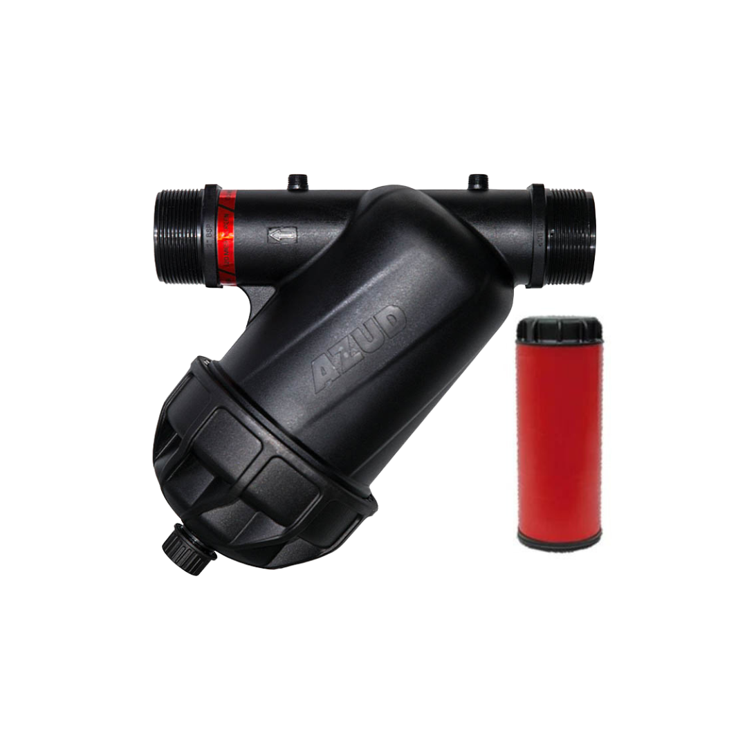 Azud M100 50mm 130 Micron Polypropylene Manual Irrigation Disc Filter for Drip Irrigation Systems, Greenhouses, and Agricultural Water Filtration