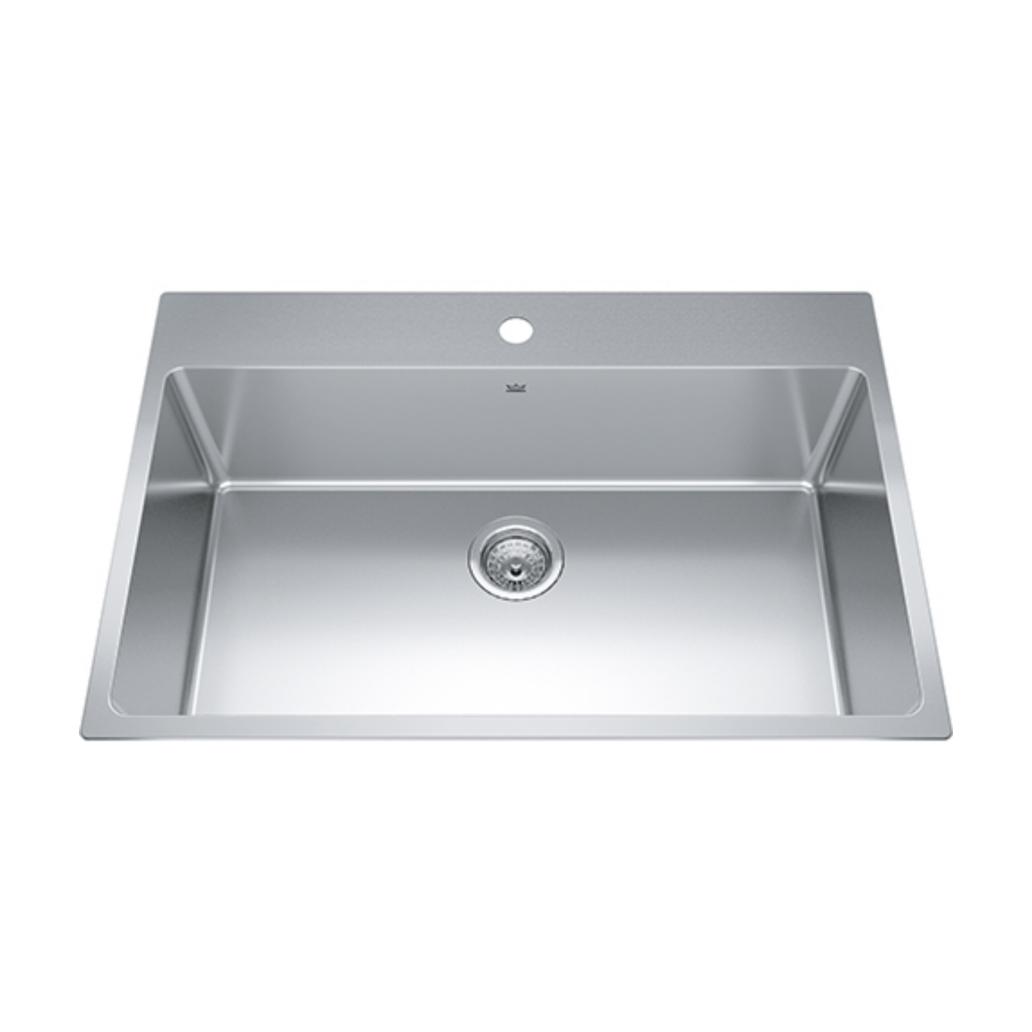 Kindred Brookmore 33-Inch Drop-In Single Bowl Stainless Steel Kitchen Sink - BSL2233 9 1N - Perfect for Modern Kitchens & Easy Installation